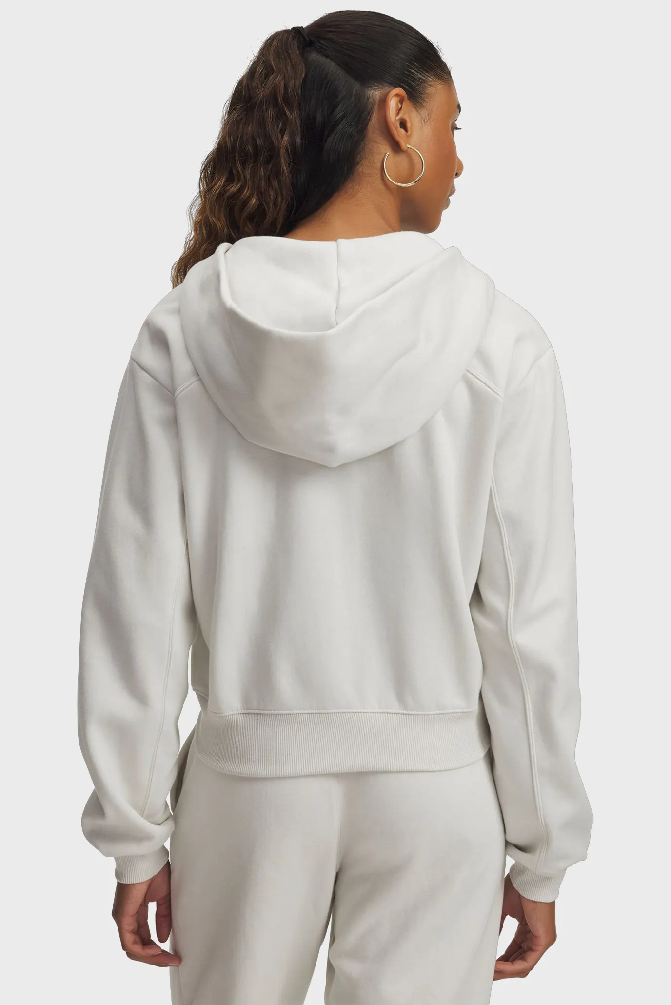 Жіноче біле худі UA Icon Vida Flc Hoodie 2