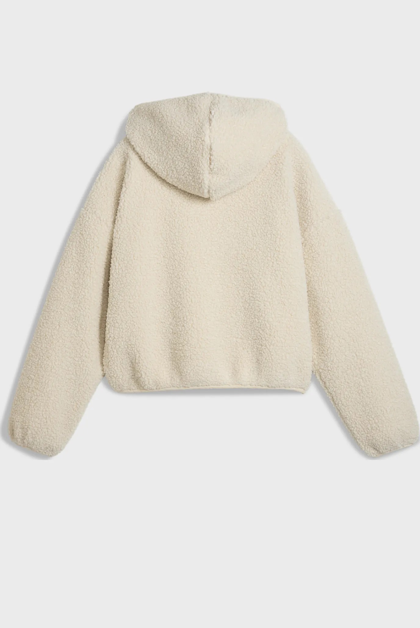 Женское белое худи Wardrobe Essentials Oversized Polar Fleece Hoodie Women 5