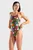 Женский зеленый купальник с узором RAIN FOREST SWIMSUIT TIE BACK