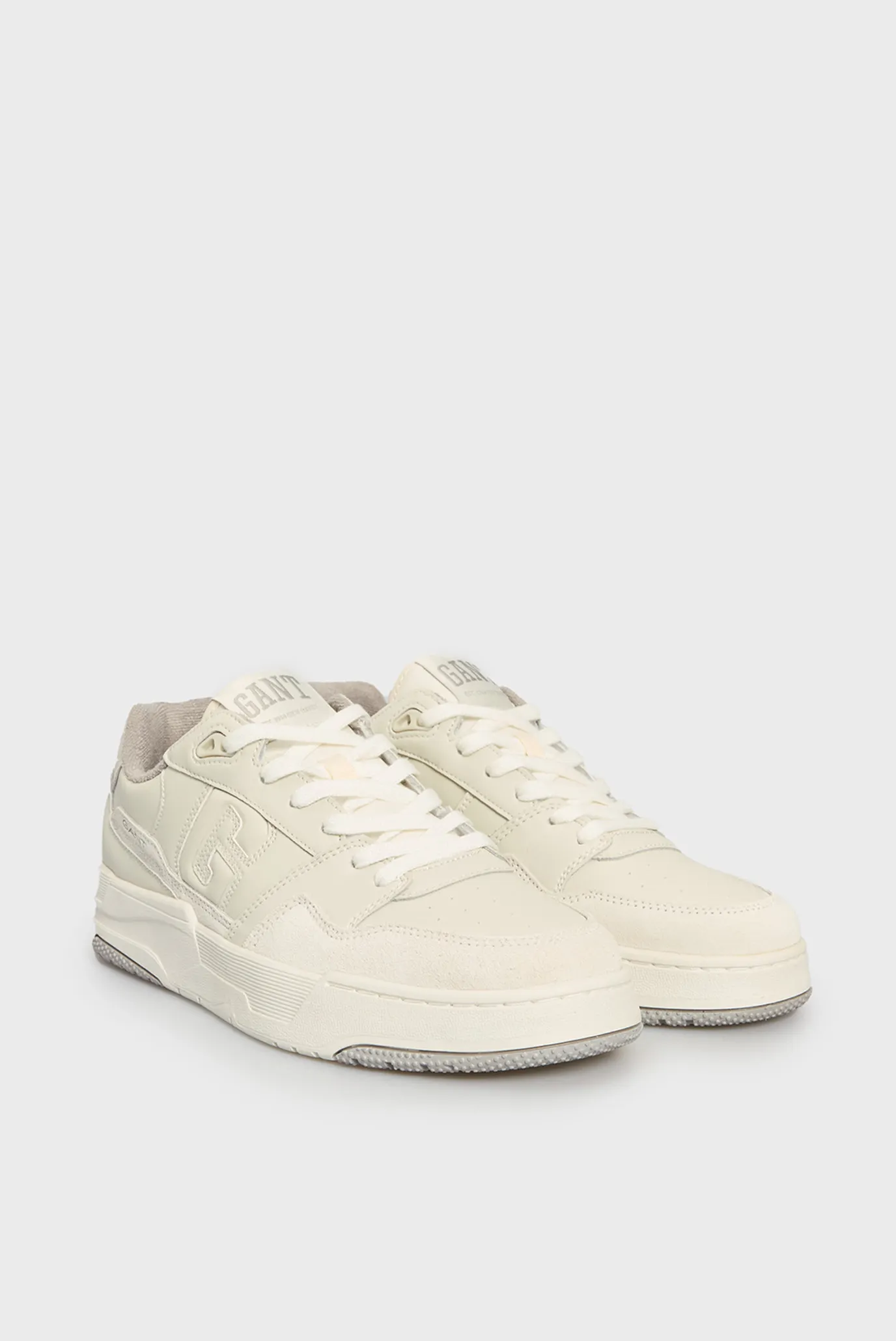 Мужские белые кожаные сникерсы Brookpal 3