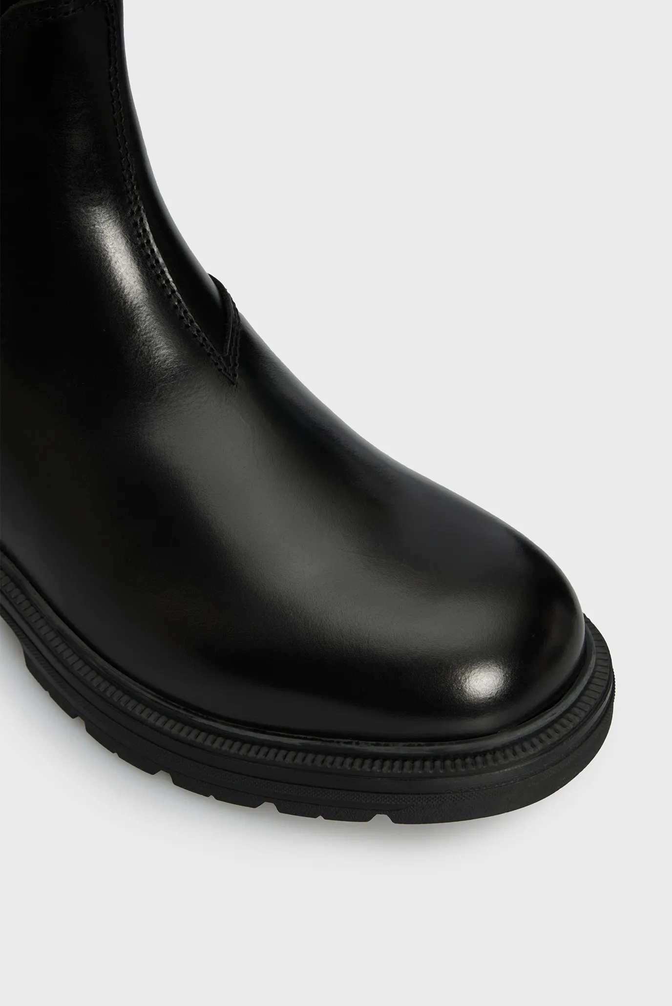 Чоловічі чорні шкіряні челсі Gretty 4