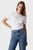 Жіноча біла футболка OUTLINED CK REGULAR TEE