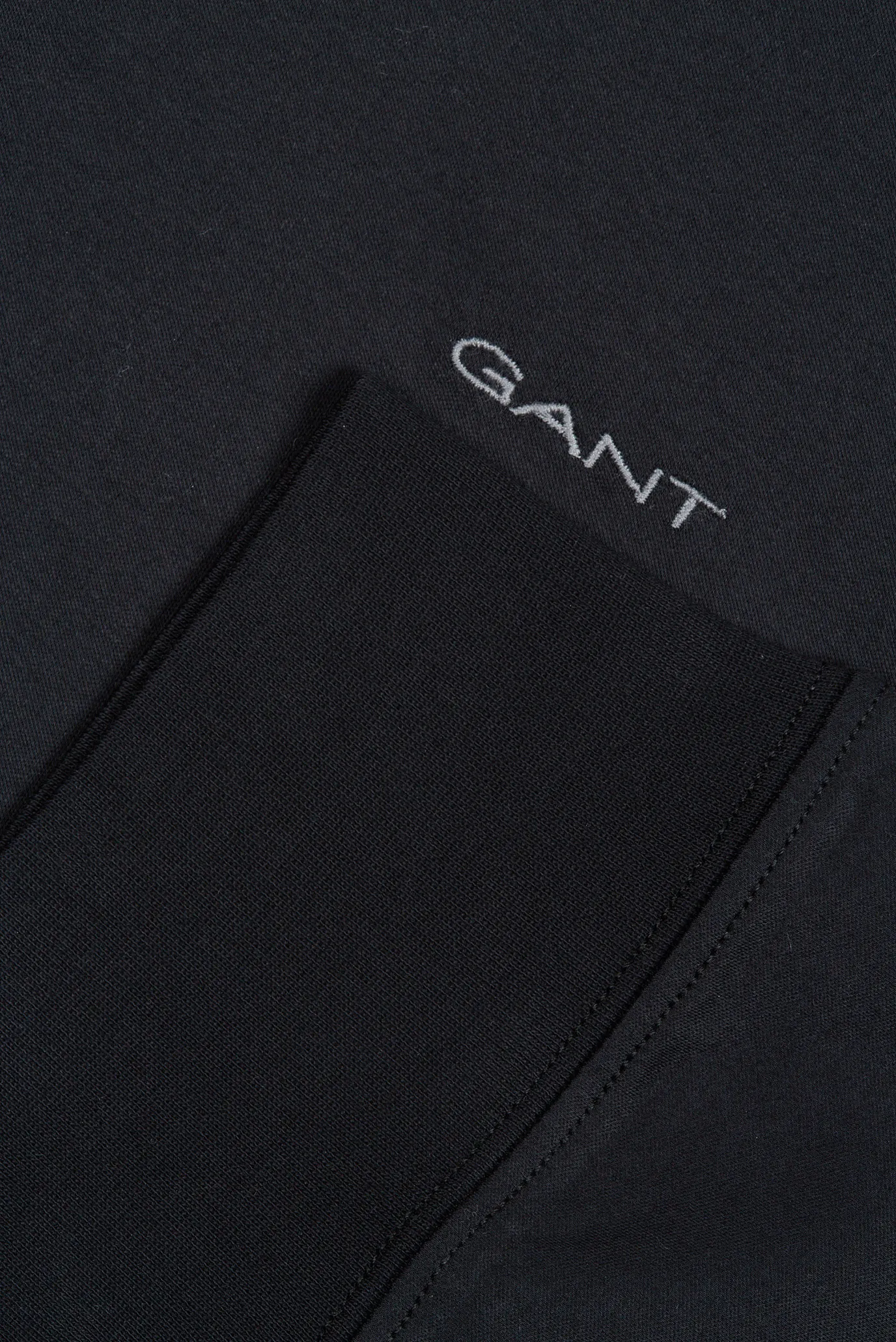 Мужское черное поло MERCERIZED LS JERSEY RUGGER 4