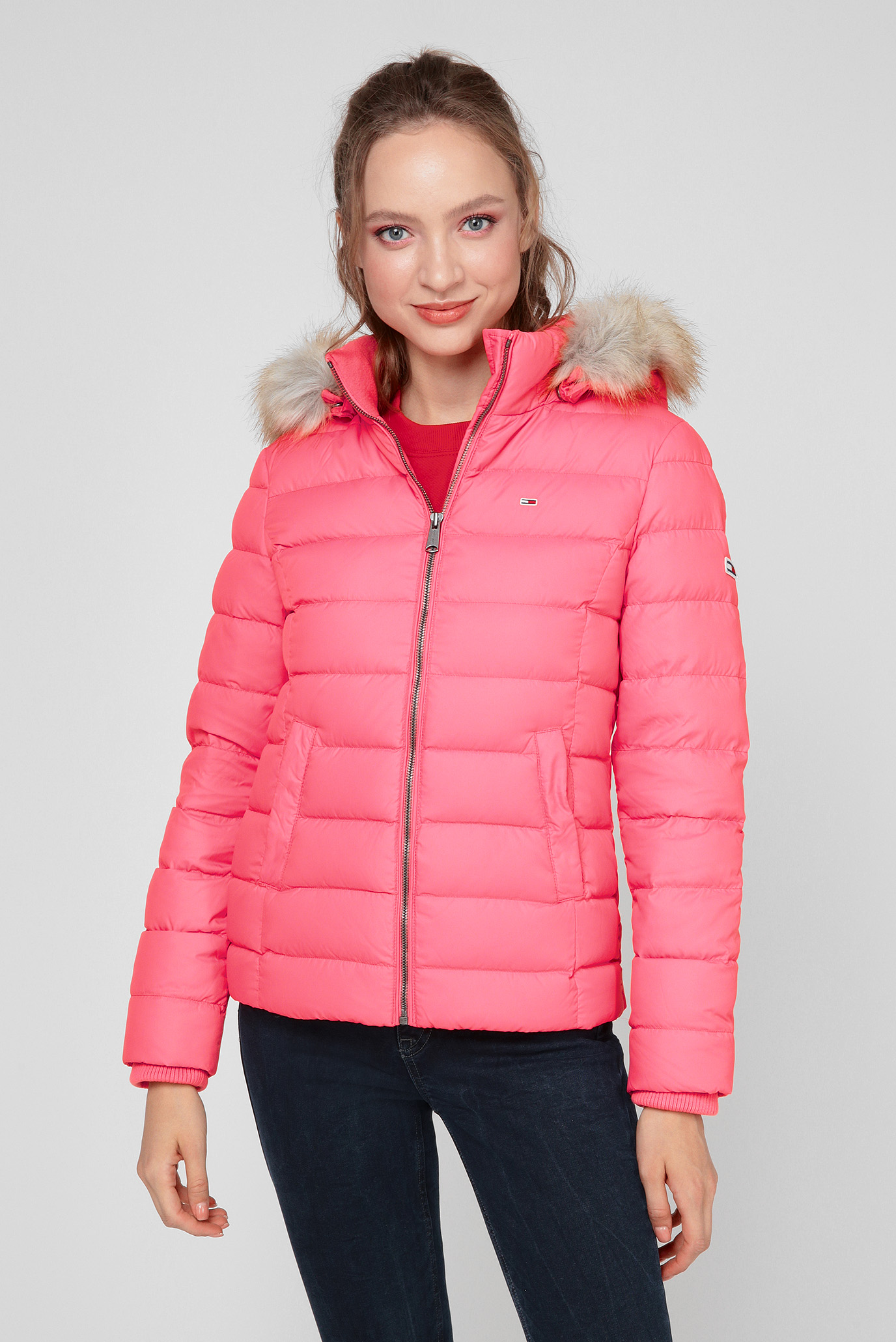Женская розовая куртка BASIC 1