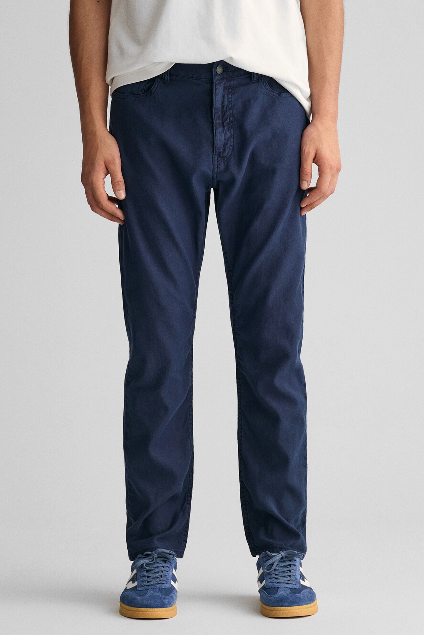Чоловічі темно-сині джинси COT/LINEN REG 1