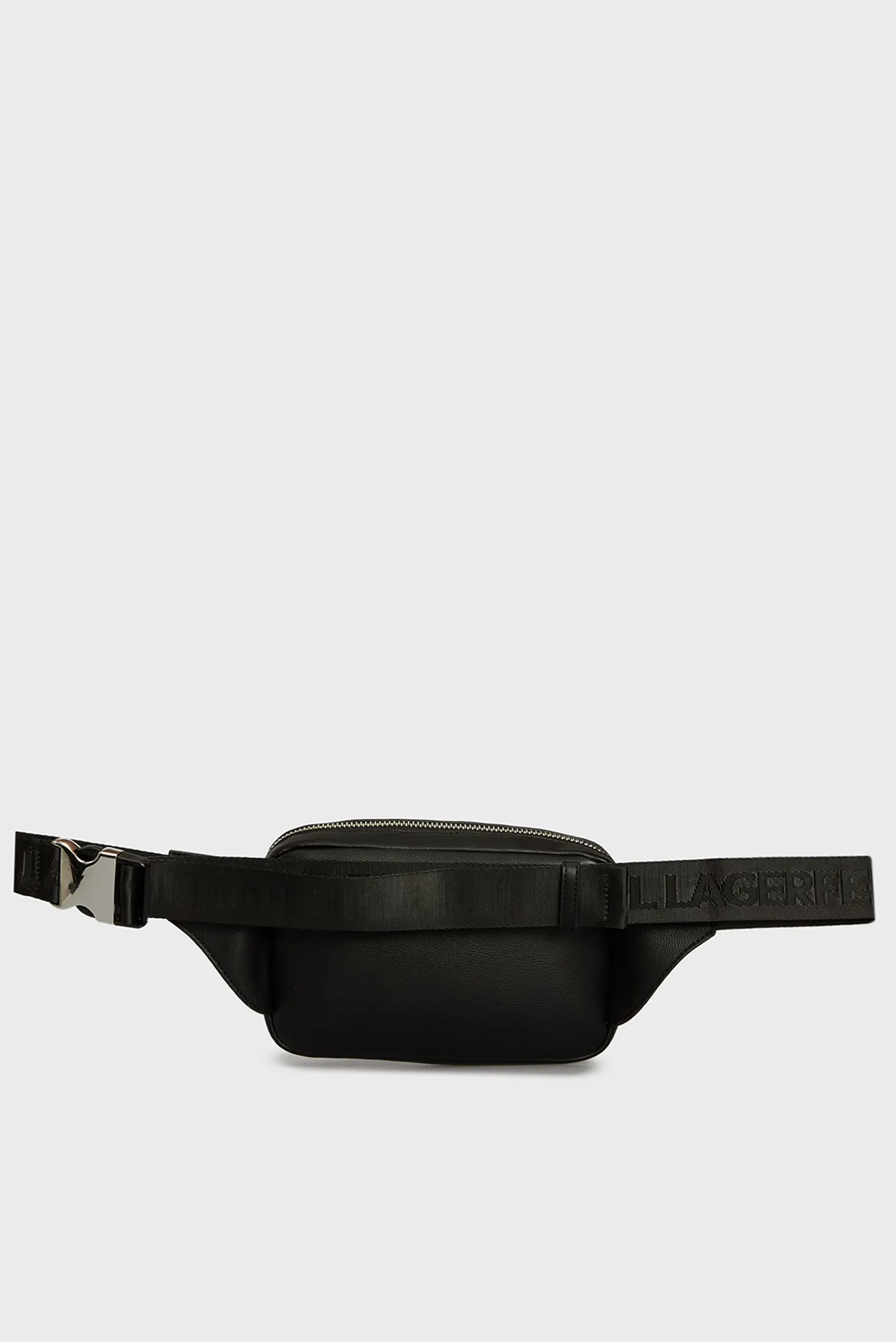 Чоловіча чорна поясна сумка KLJ ESSENTIAL GRAINY 4