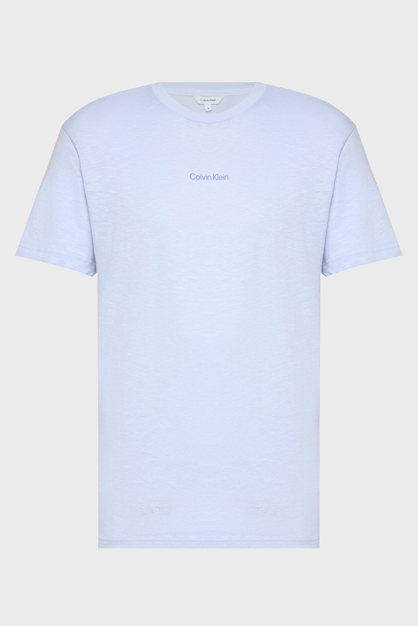 Мужская голубая футболка CREW NECK TEE Голубой S Calvin Klein KM0KM01138 Мужская голубая футболка CREW NECK TEE Голубой S Calvin Klein KM0KM01138