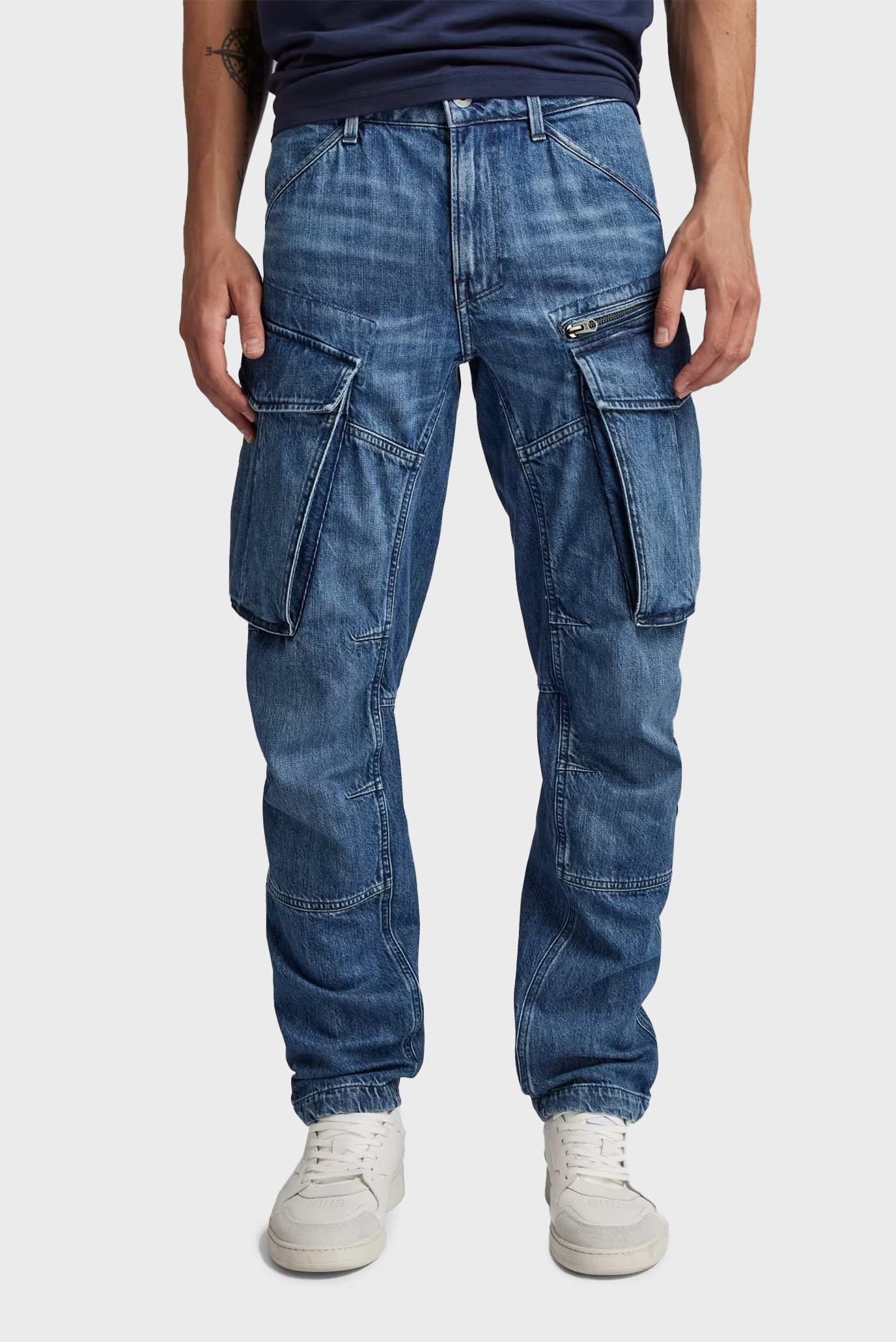 Мужские синие джинсы Rovic Zip 3D 1