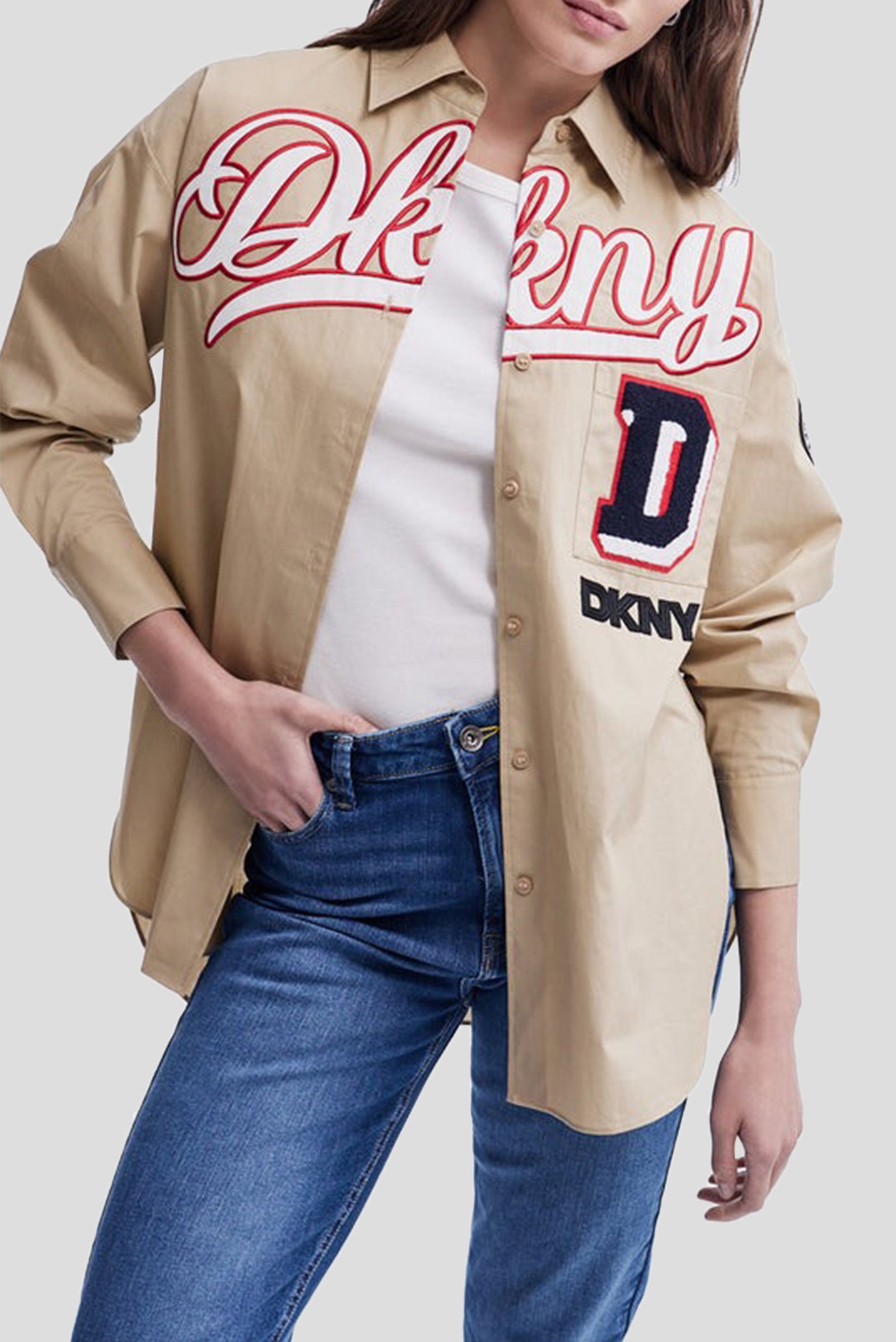 Женская бежевая рубашка Бежевый XS DKNY D2B4A106 Женская бежевая рубашка Бежевый XS DKNY D2B4A106