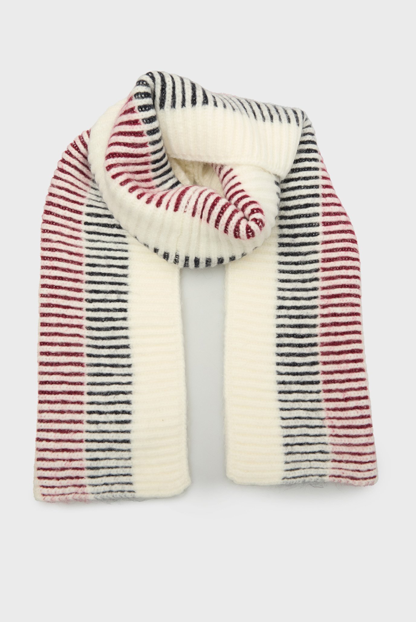 Женский белый шарф TH VARSITY SKI SCARF 1