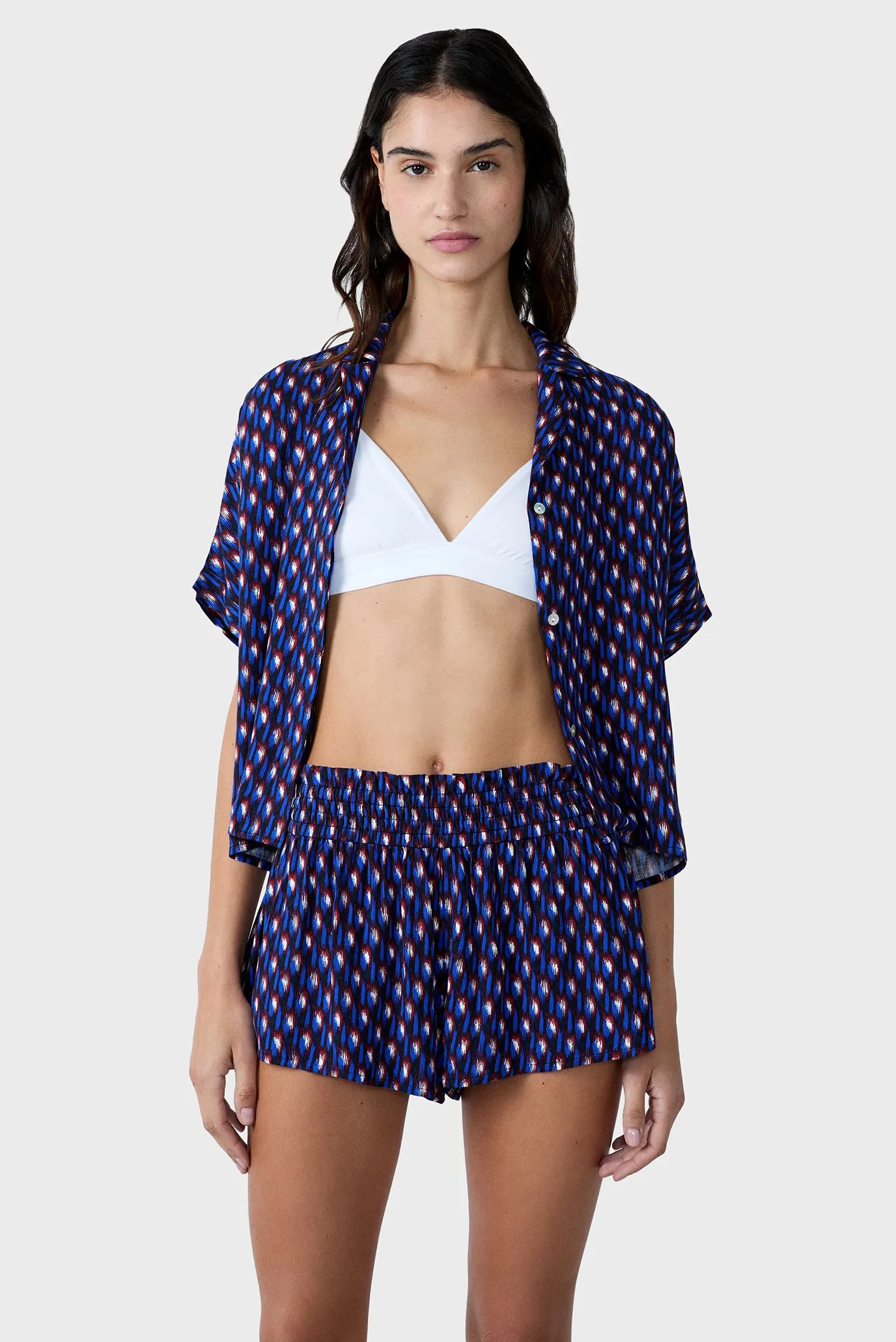 Жіночі темно-сині шорти з візерунком BERYL 4