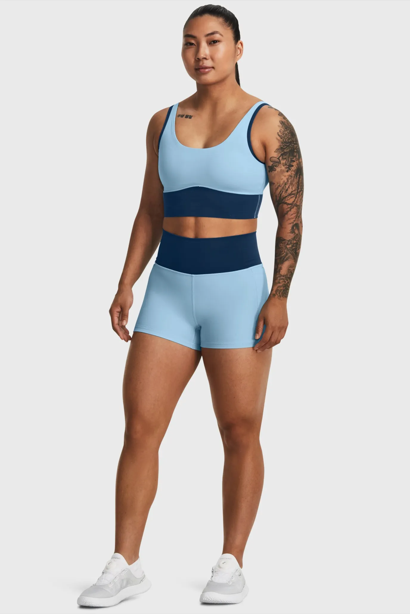 Жіночий блакитний топ Meridian Fitted Crop Tank 2