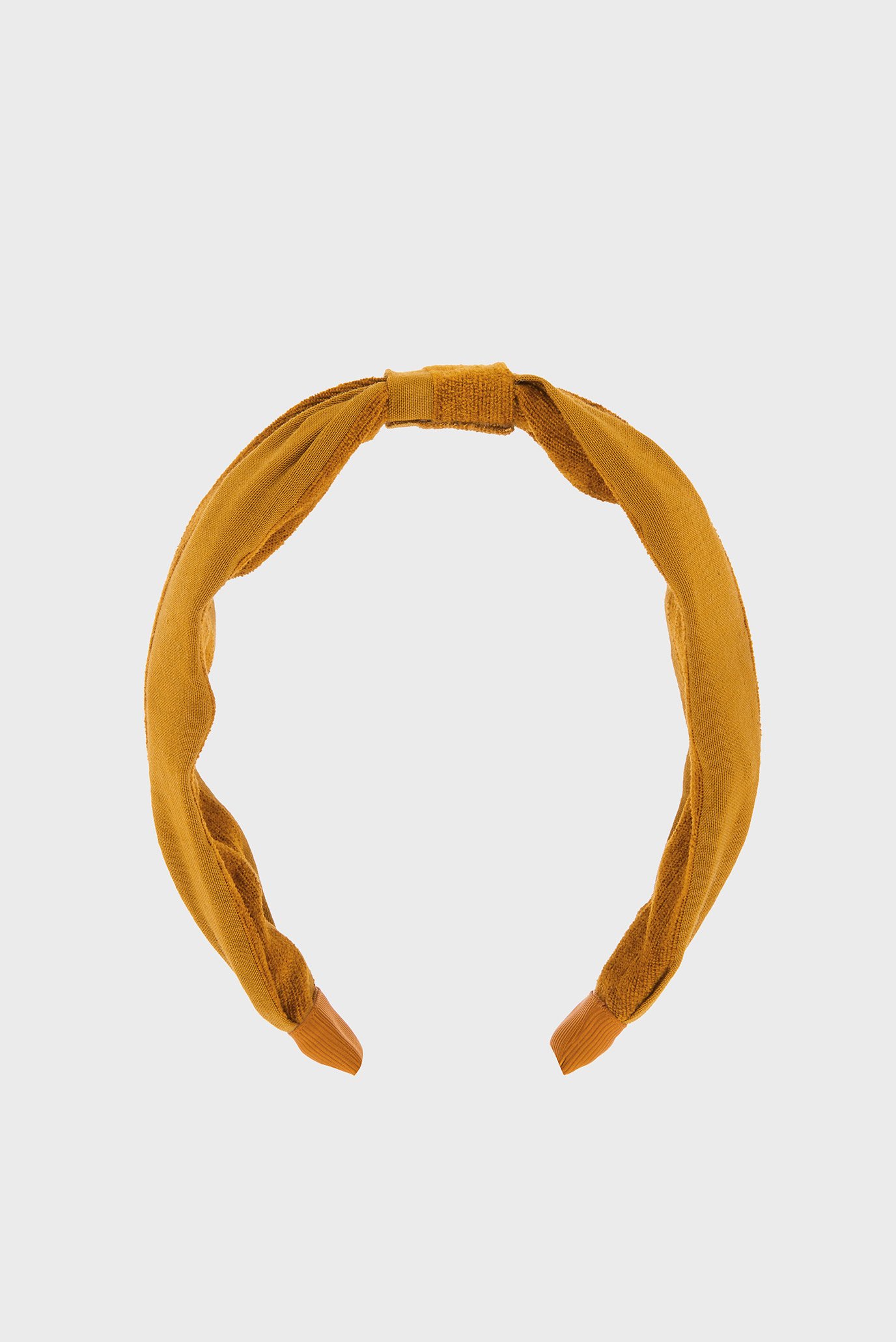 Женский желтый обруч WIDE KNOT OCHRE ALIC 1