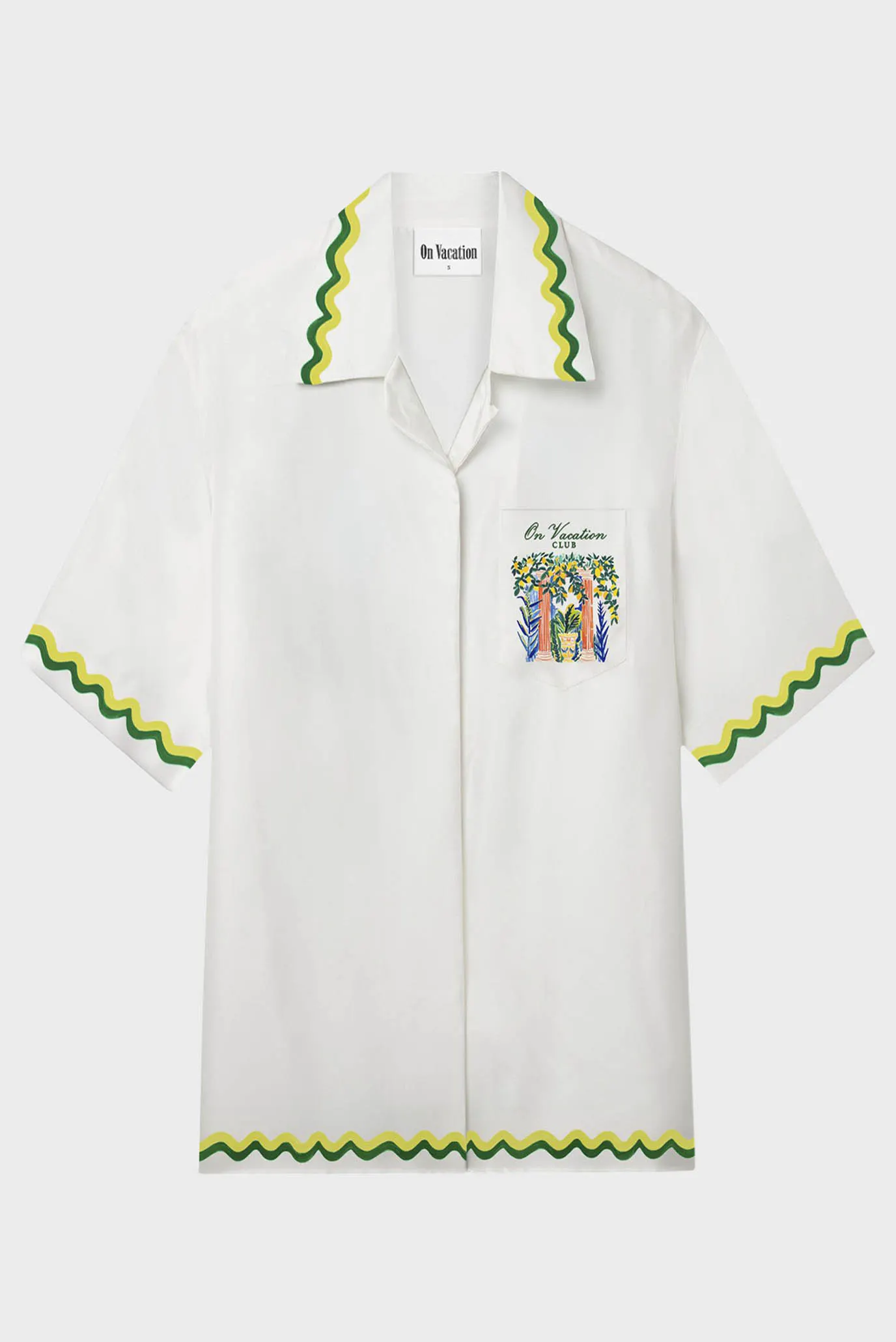 Белая рубашка Lemon Resort (унисекс) 2
