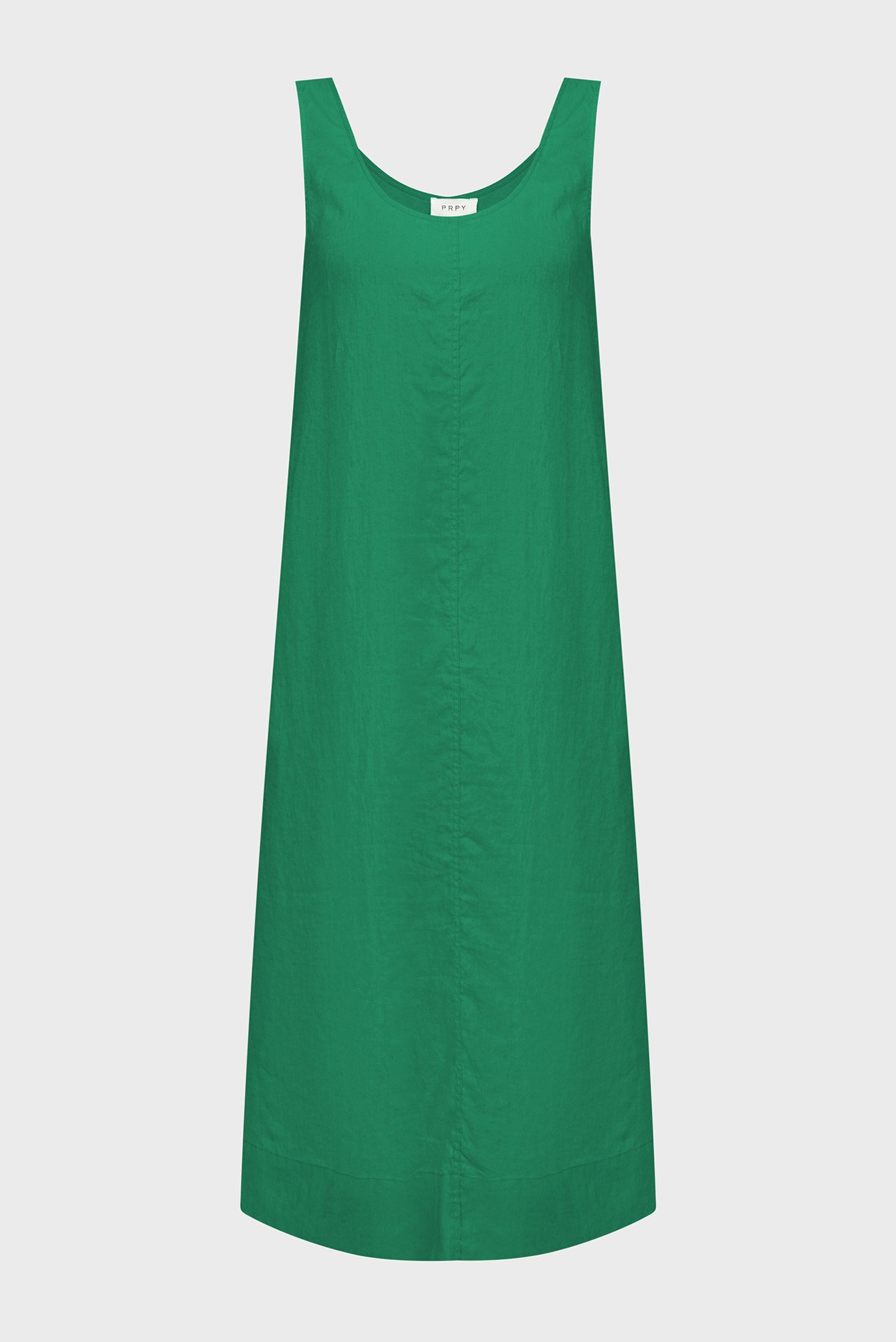 Жіночий зелений лляний сарафан WLDRE019 1