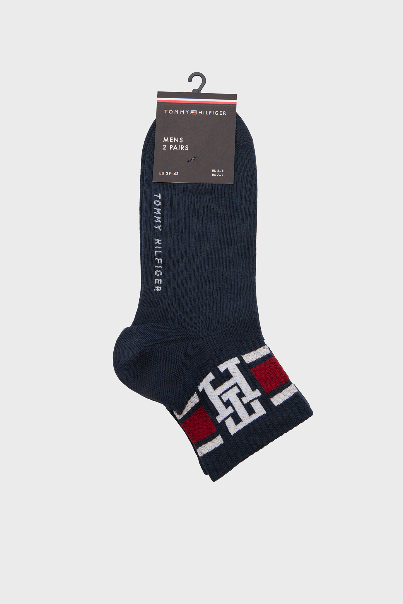 Мужские темно-синие носки (2 пары) SPORT Синий 39-42 Tommy Hilfiger 701236322 Мужские темно-синие носки (2 пары) SPORT Синий 39-42 Tommy Hilfiger 701236322