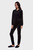 Женский черный велюровый  комплект одежды (худи, брюки)