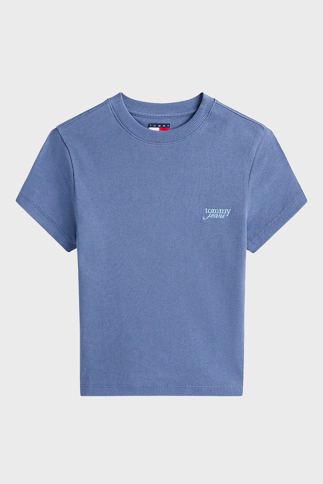 Женская синяя футболка SLIM SH SCRIPT 5