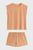 Жіноча персикова піжама (майка, шорти)