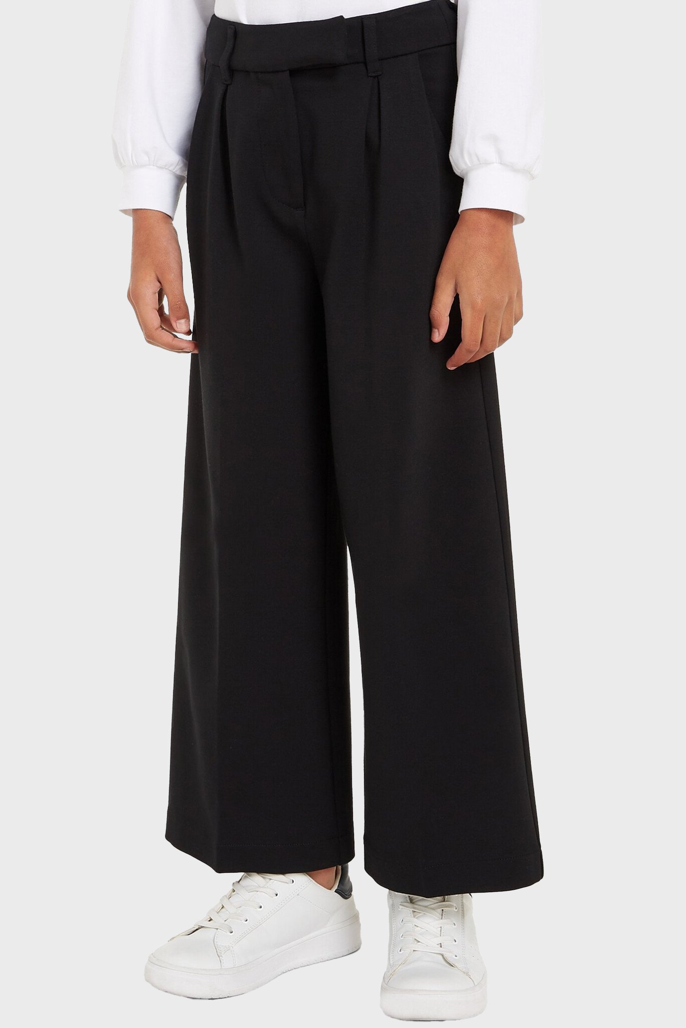 Детские черные брюки PUNTO PLEAT PANTS 1