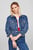 Женская синяя джинсовая куртка CLAIRE CRP JCKT FLG