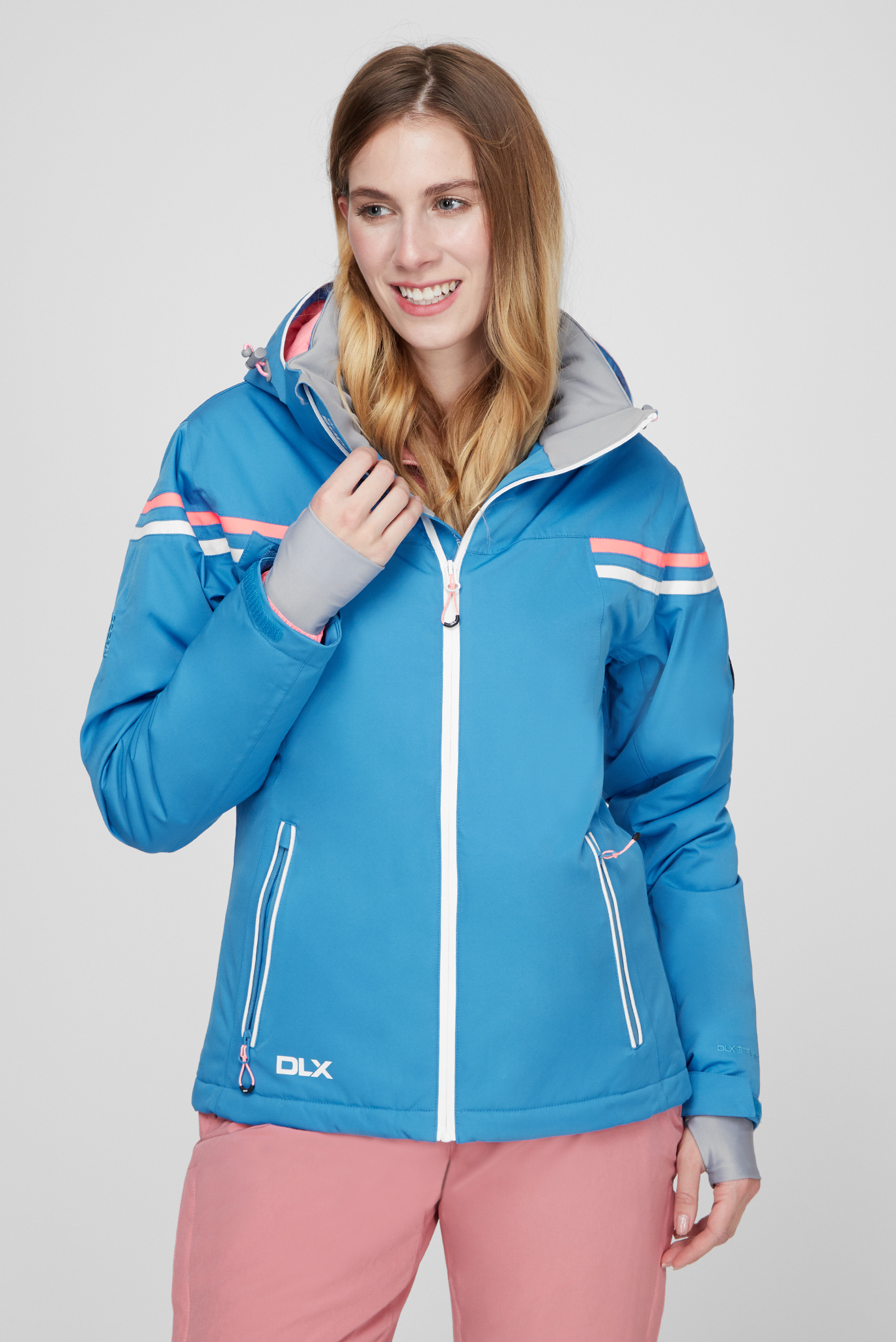 Женская голубая лыжная куртка 1