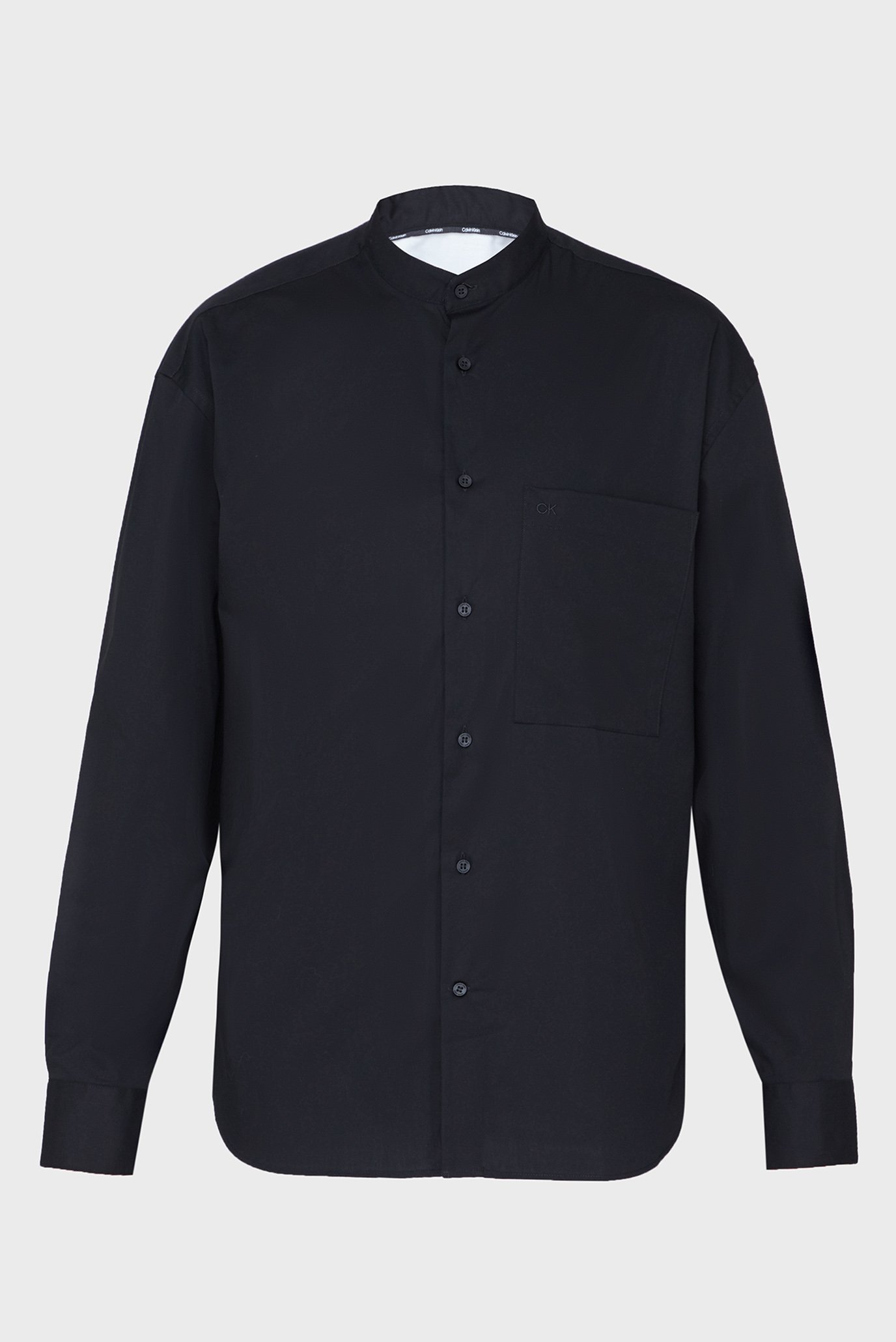 Мужская черная рубашка POPLIN STRETCH MODERN SHIRT 1