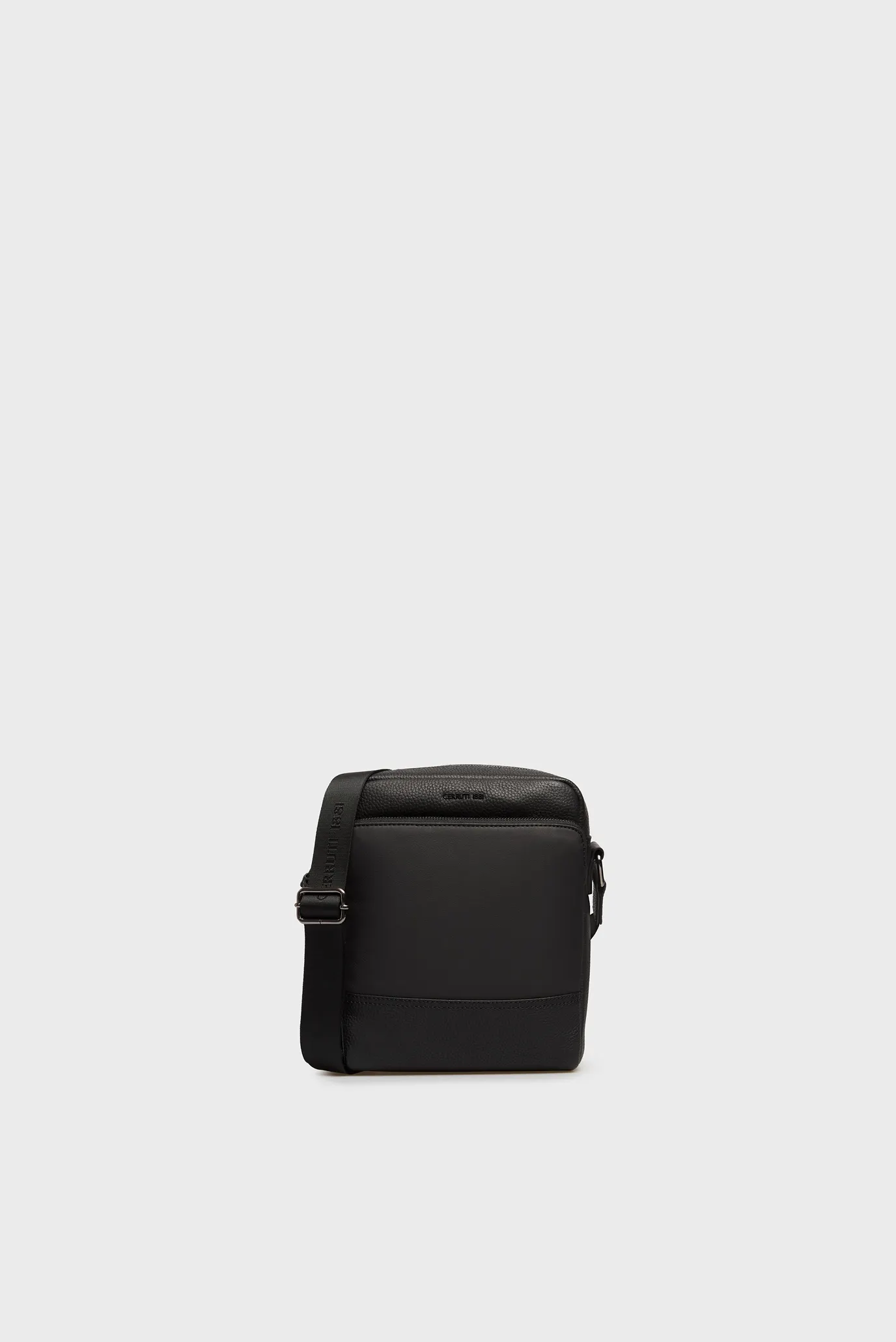 Чоловіча чорна шкіряна сумка SCOTT 1