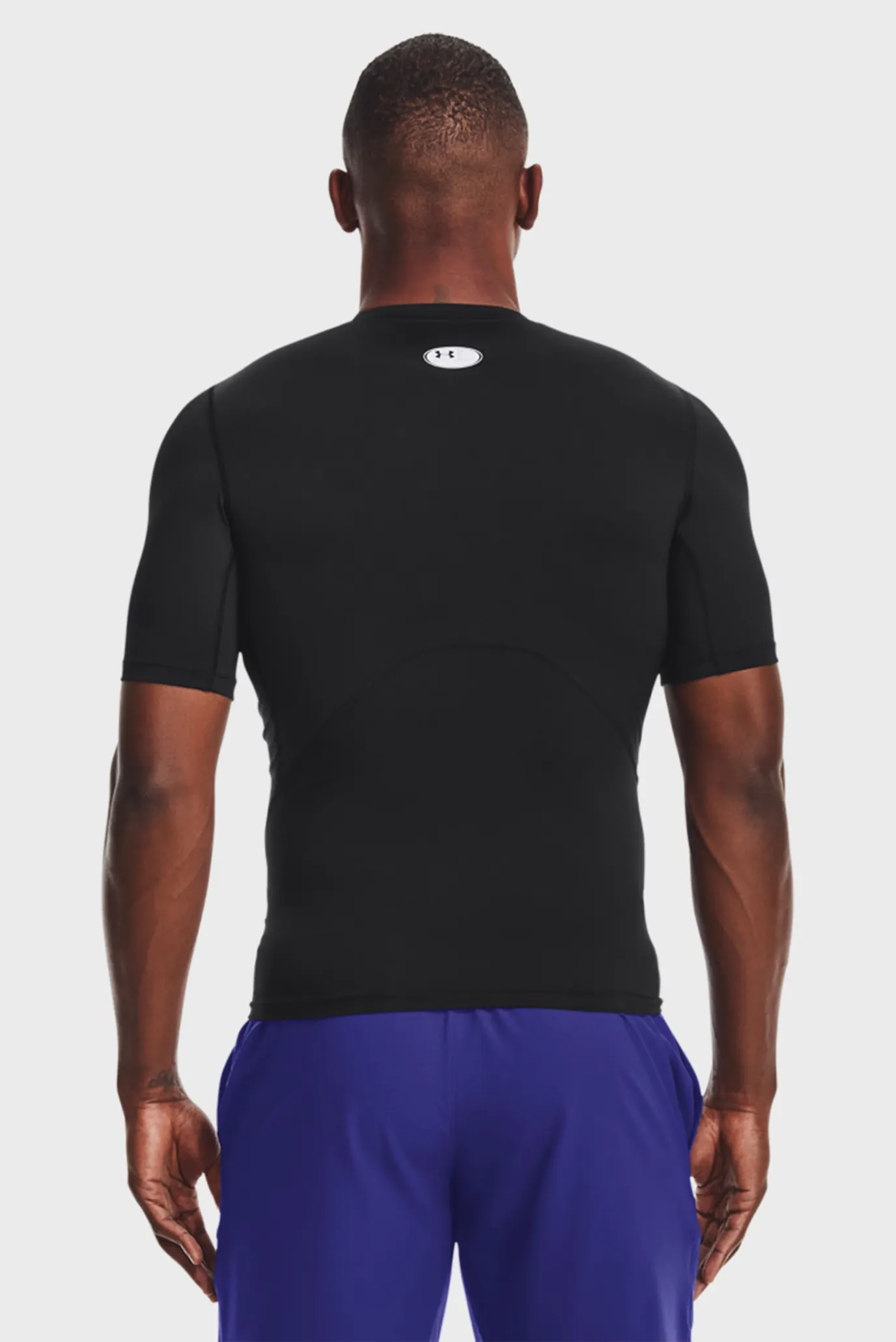 Чоловіча чорна футболка UA HG Armour Comp SS-BLK 3