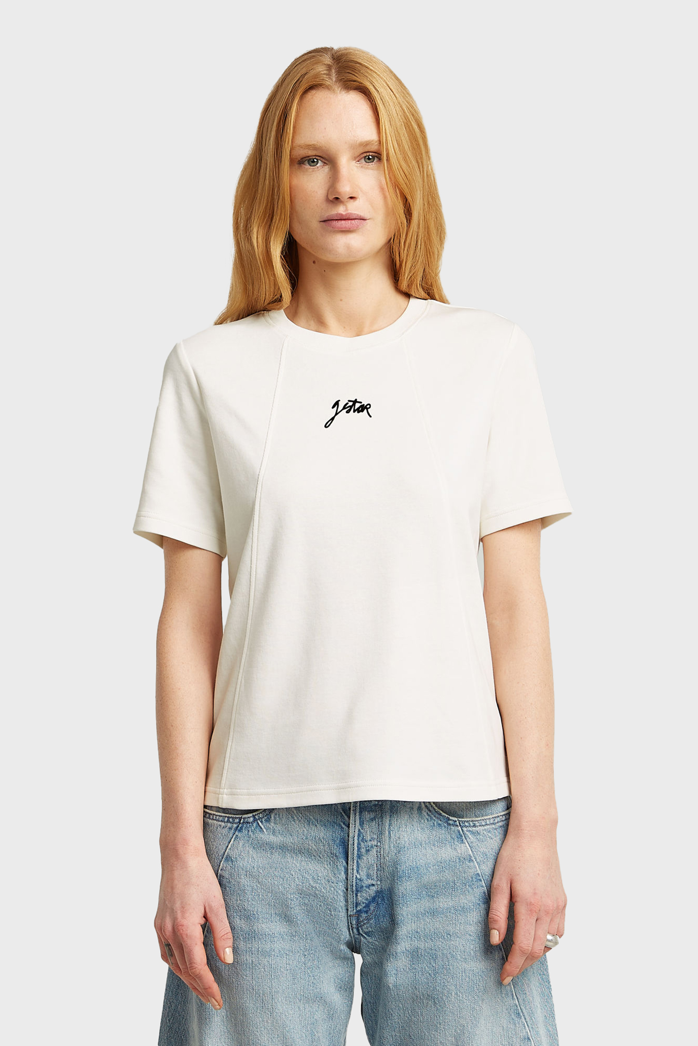 Женская белая футболка Script Белый S G-Star RAW D26907,D976 Женская белая футболка Script Белый S G-Star RAW D26907,D976