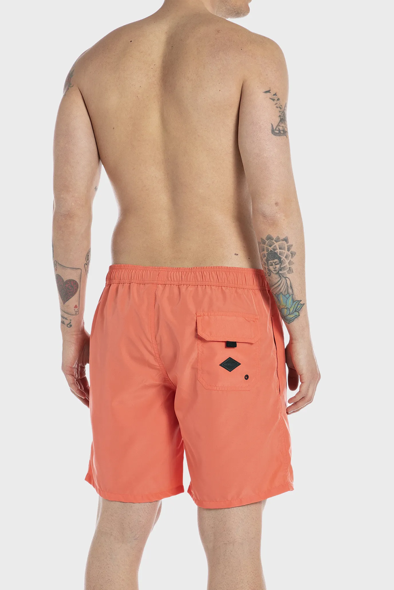 Чоловічі помаранчеві плавальні шорти 2