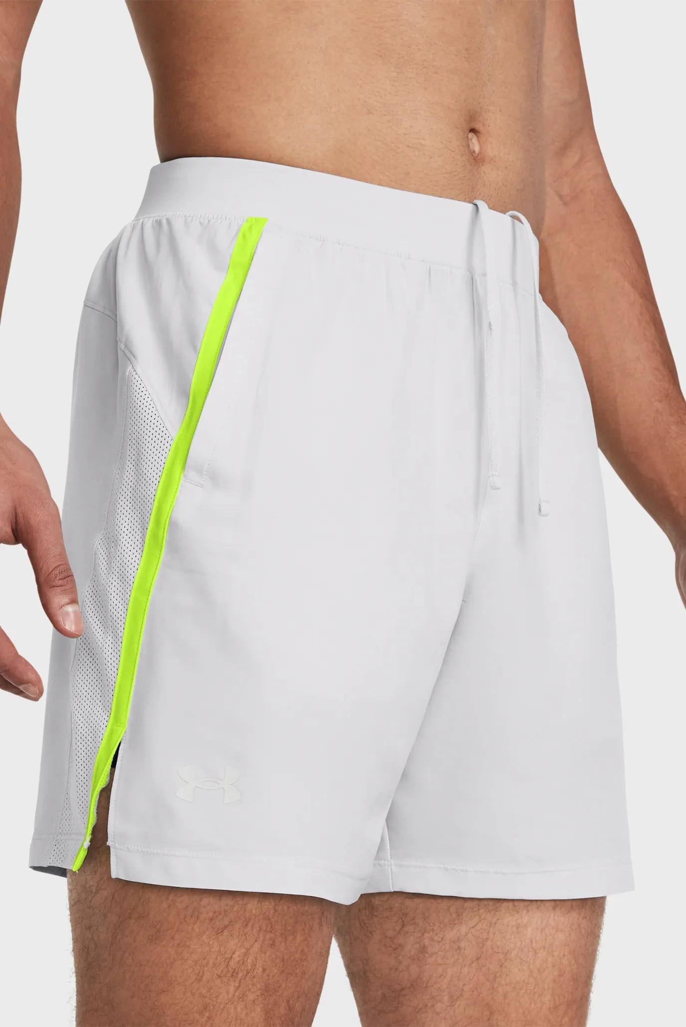 Чоловічі світло-сірі шорти UA LAUNCH 7'' SHORTS 4