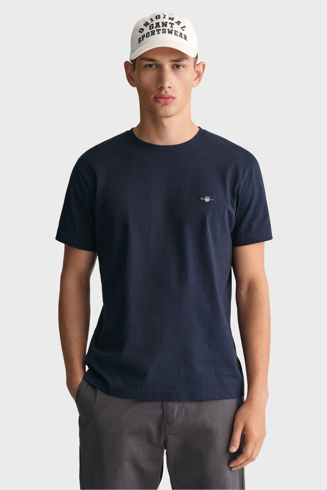 Мужская темно-синяя футболка SLIM SHIELD SS 1