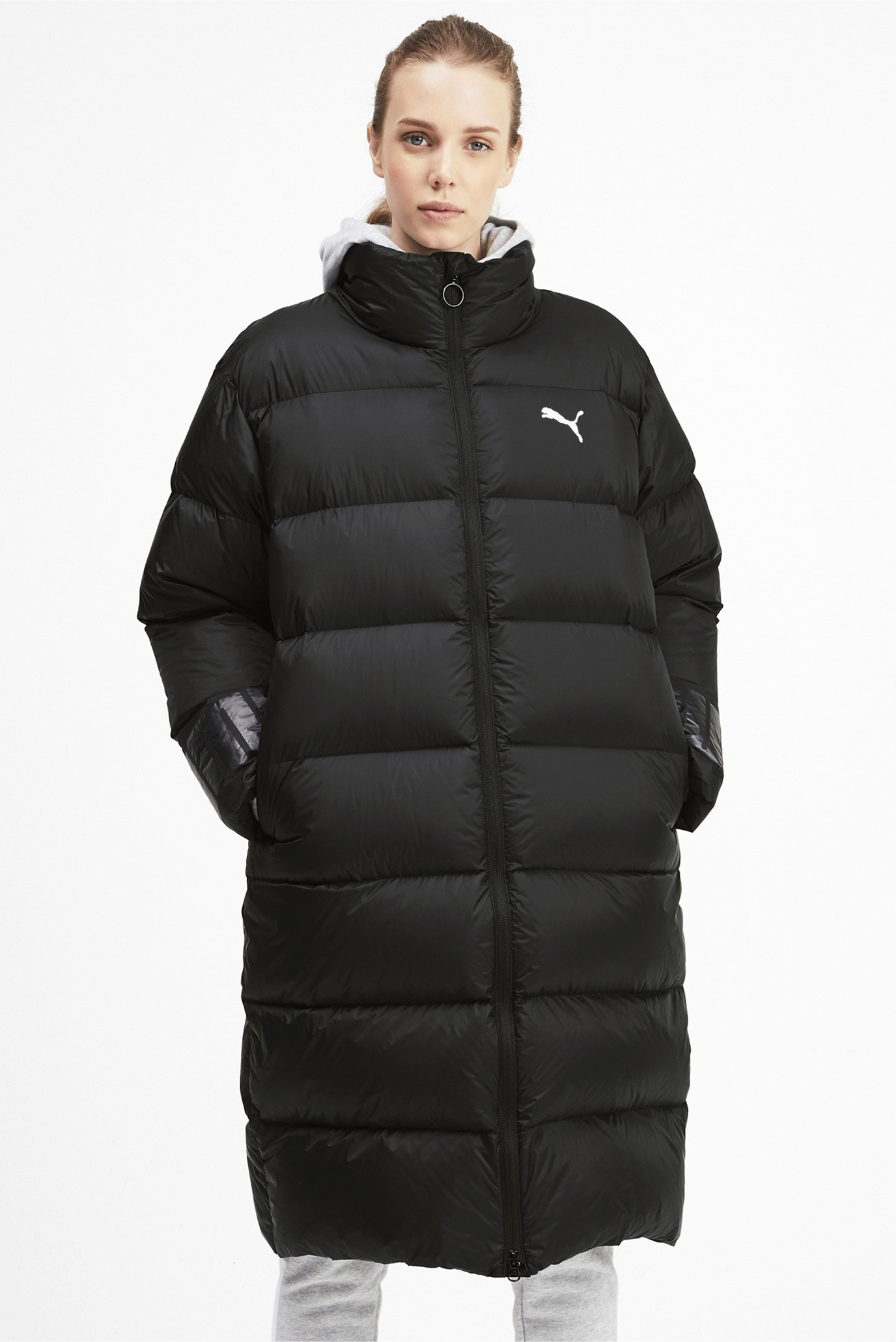 puma long oversized down coat