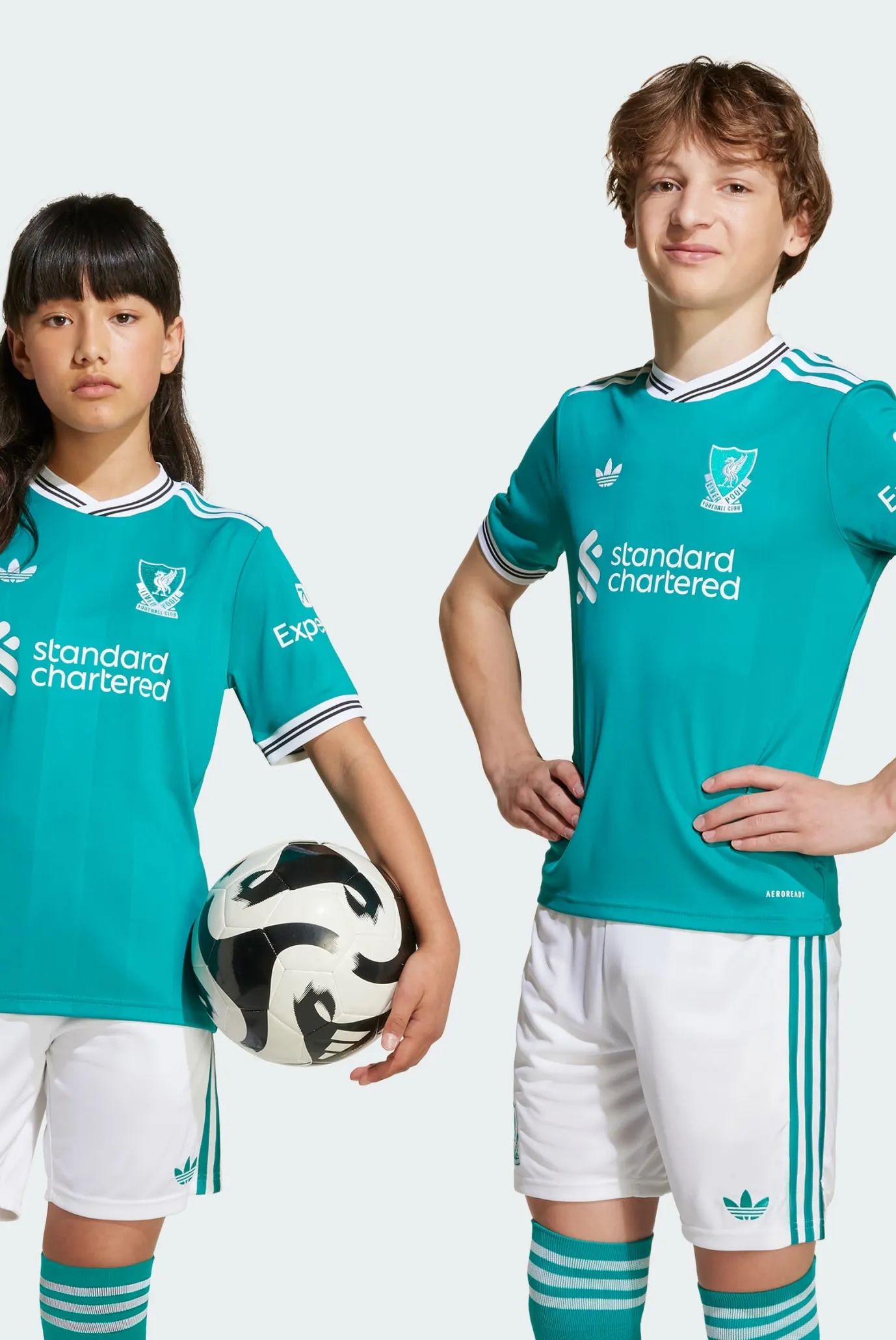Детская бирюзовая футболка Liverpool FC 25/26 Third Kids 2