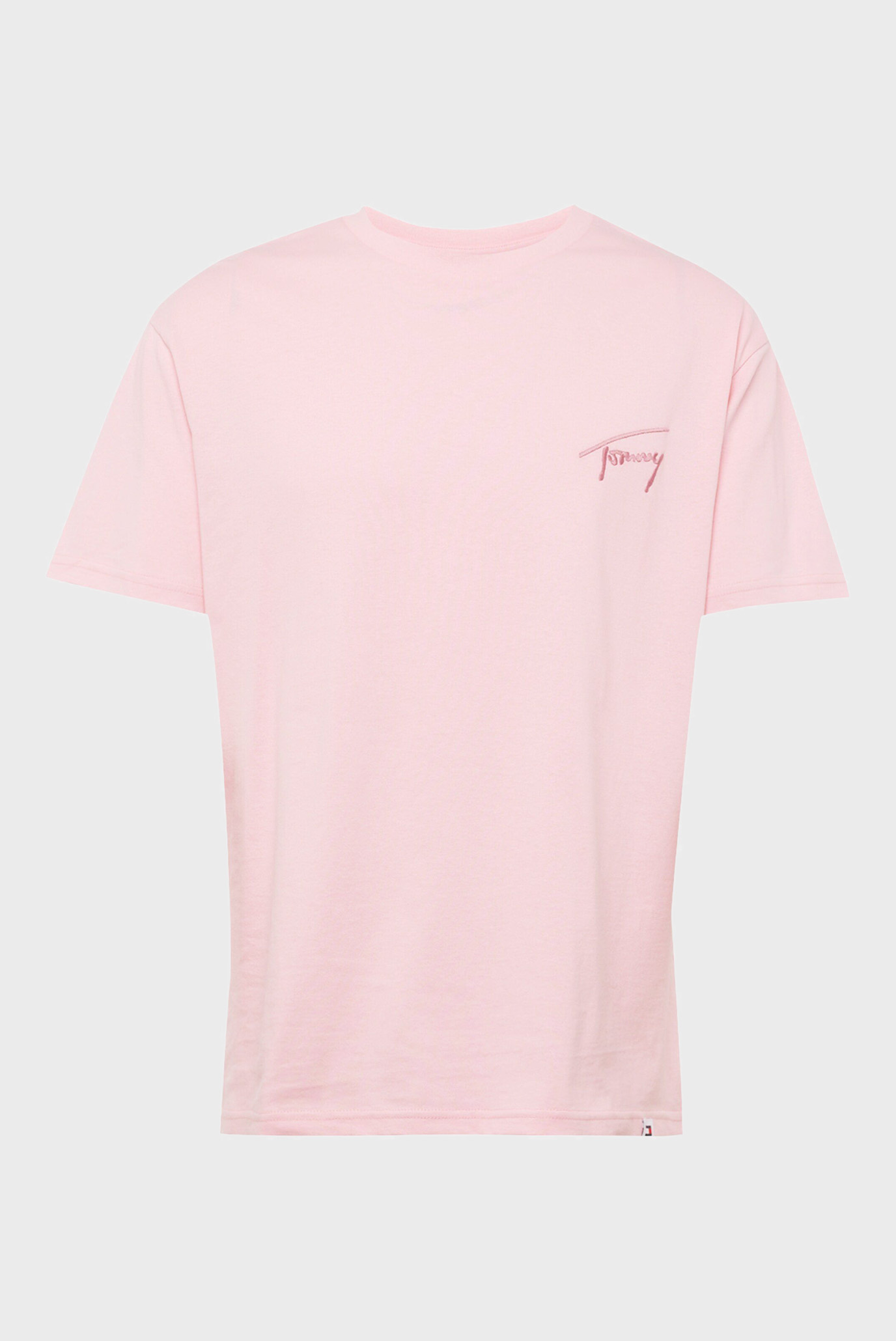 Чоловіча рожева футболка TJM REG SIGNATURE TEE EXT 1