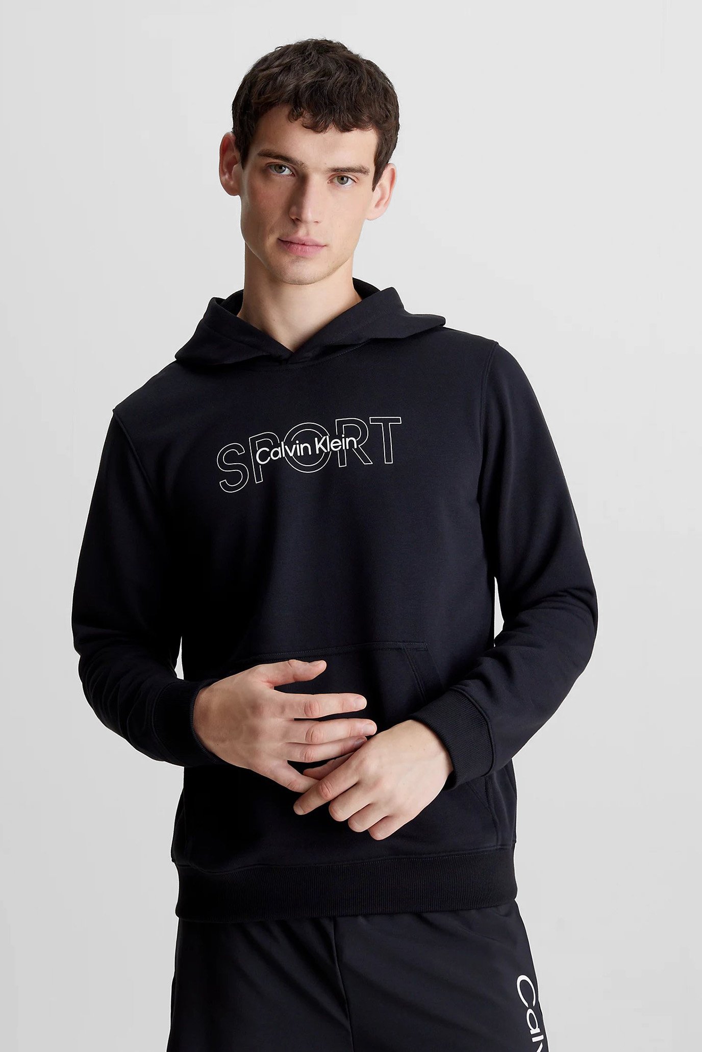 Чоловіче чорне худі GRAPHIC SWEAT 1