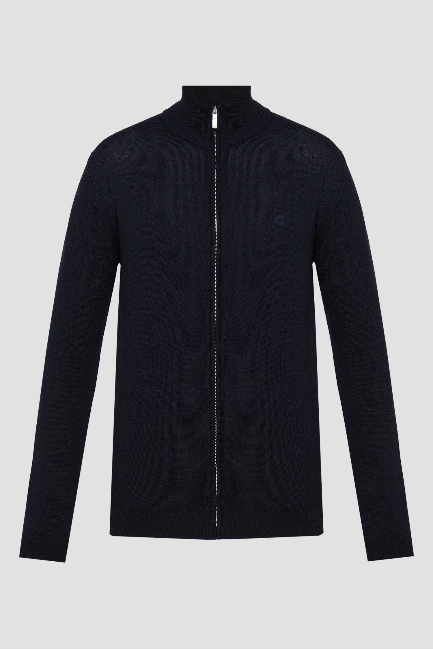 Мужской темно-синий шерстяной кардиган Синий XL Karl Lagerfeld 553399.655004;690 Мужской темно-синий шерстяной кардиган Синий XL Karl Lagerfeld 553399.655004;690