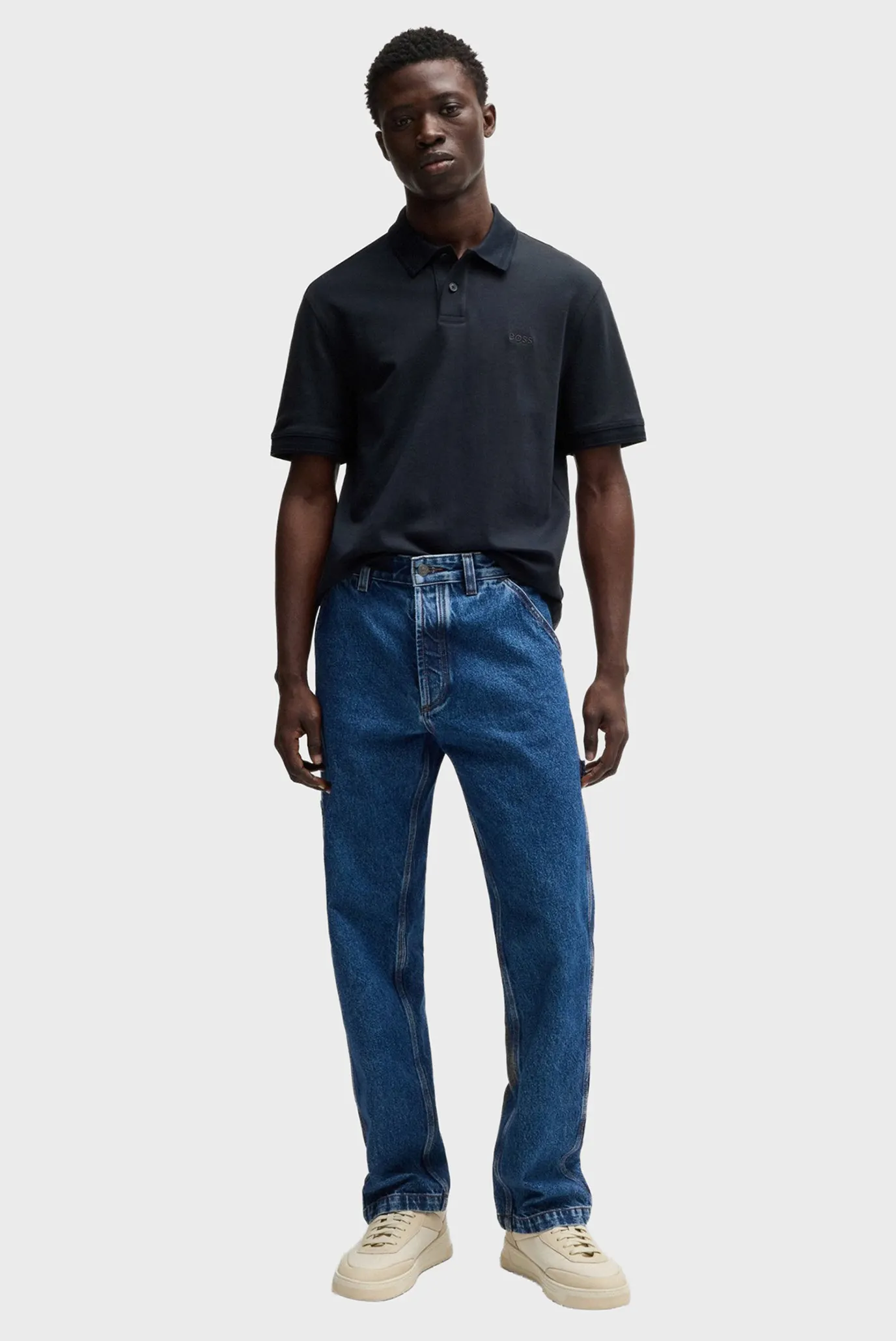 Чоловіче темно-синє поло Pe_Interlock 2