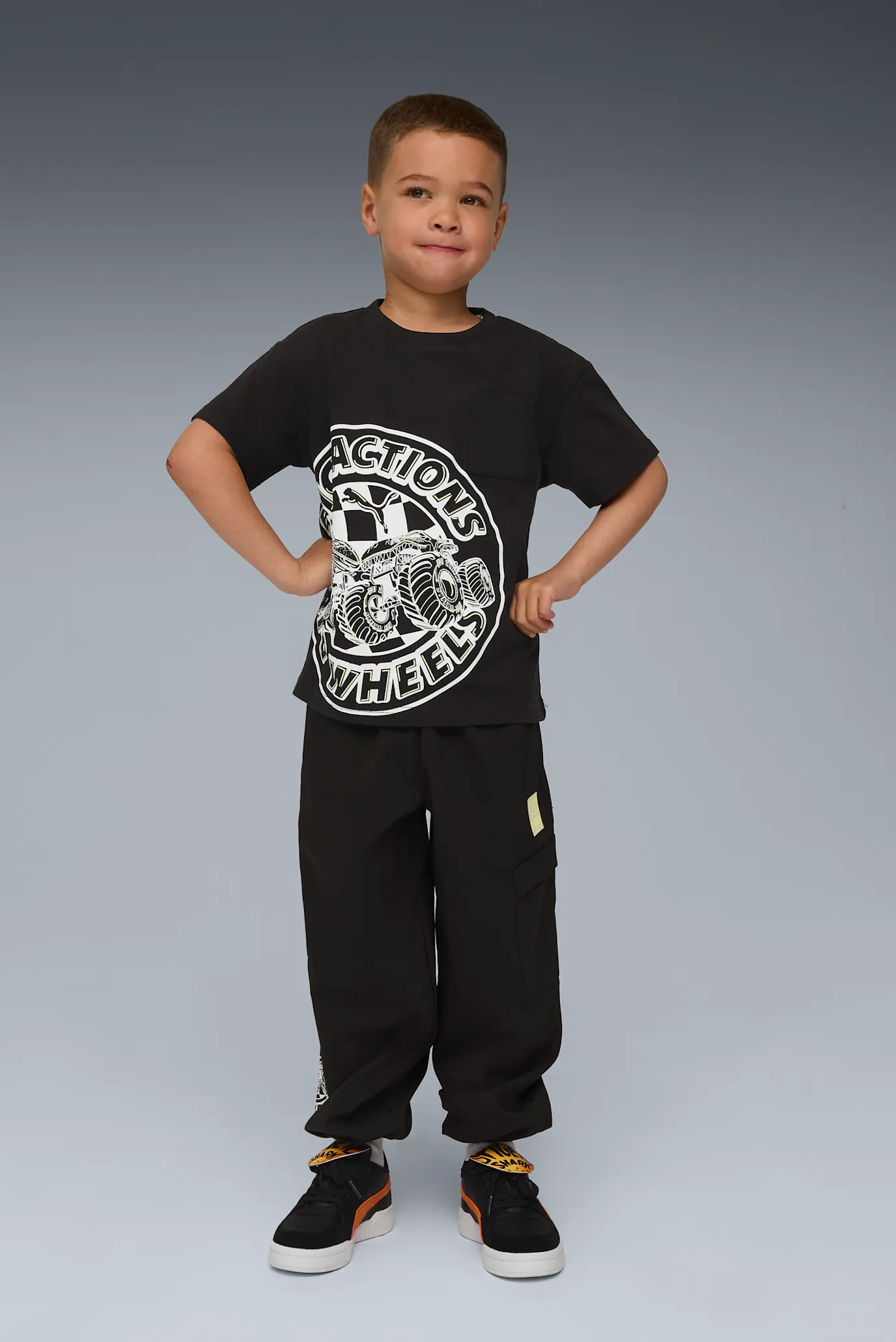 Дитяча чорна футболка PUMA x HOT WHEELS™ MONSTER TRUCKS Tee Kids 2