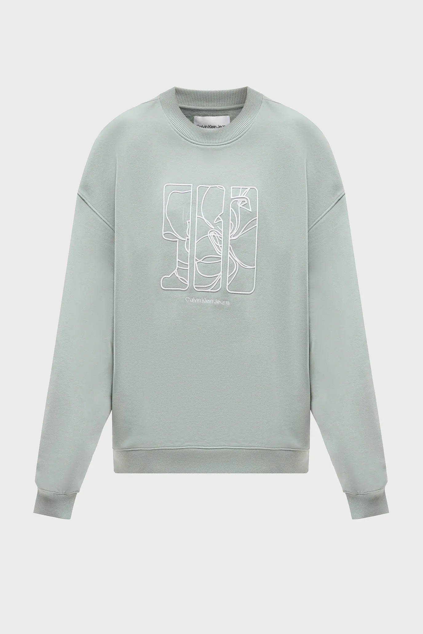 Жіночий м'ятний світшот EMBROIDERED AW OVERSIZED CN 6