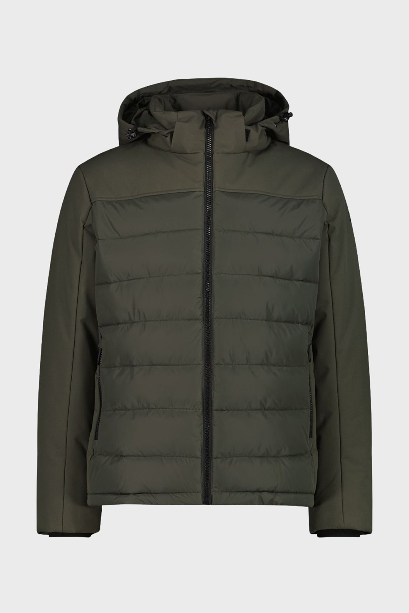 Мужская оливковая куртка ZIP HOOD FEEL WARM Оливковый 52 CMP 34K0147-F905 Мужская оливковая куртка ZIP HOOD FEEL WARM Оливковый 52 CMP 34K0147-F905