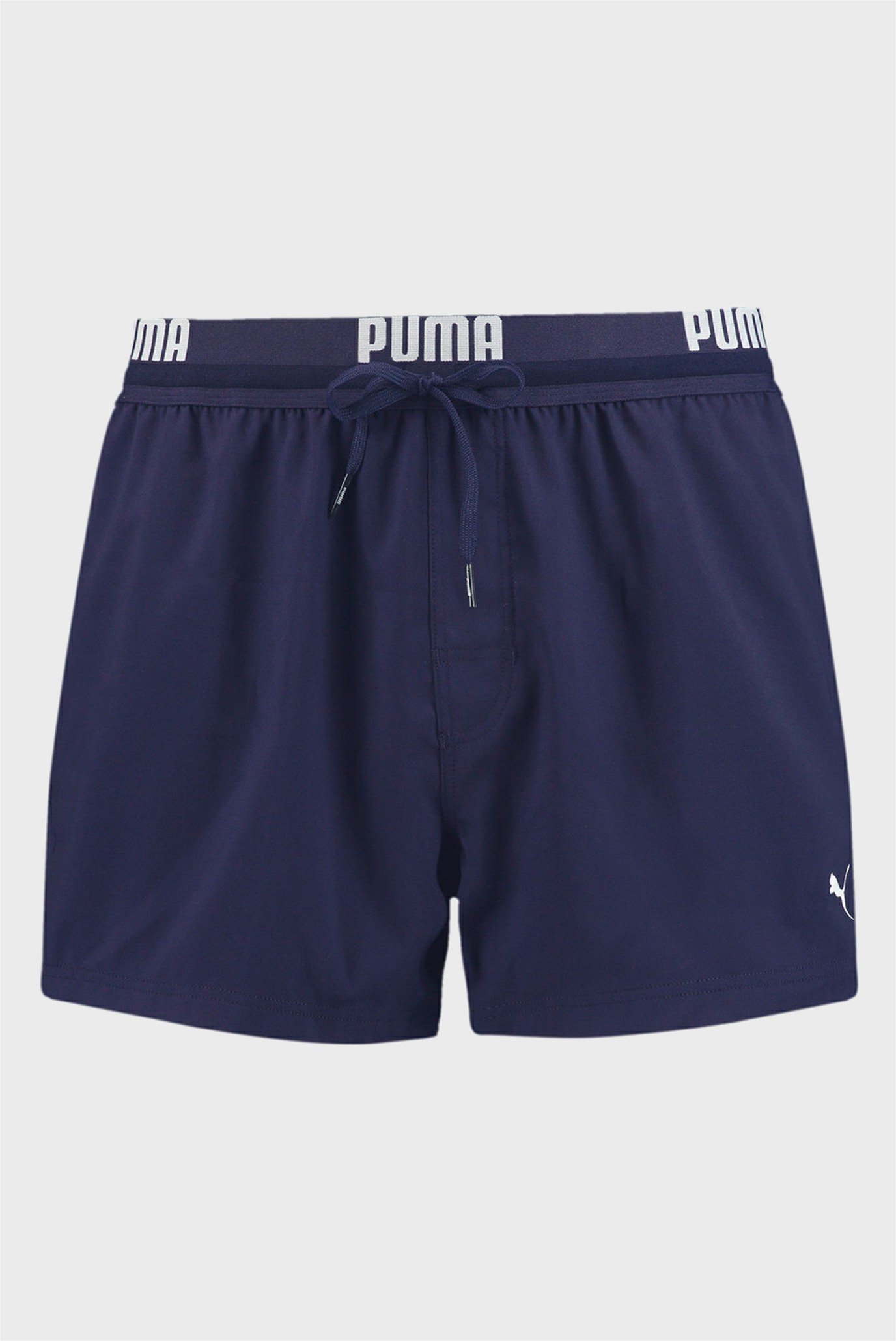 Мужские темно-синие плавательные шорты PUMA Swim Men Logo Short Length Swim Shorts 1