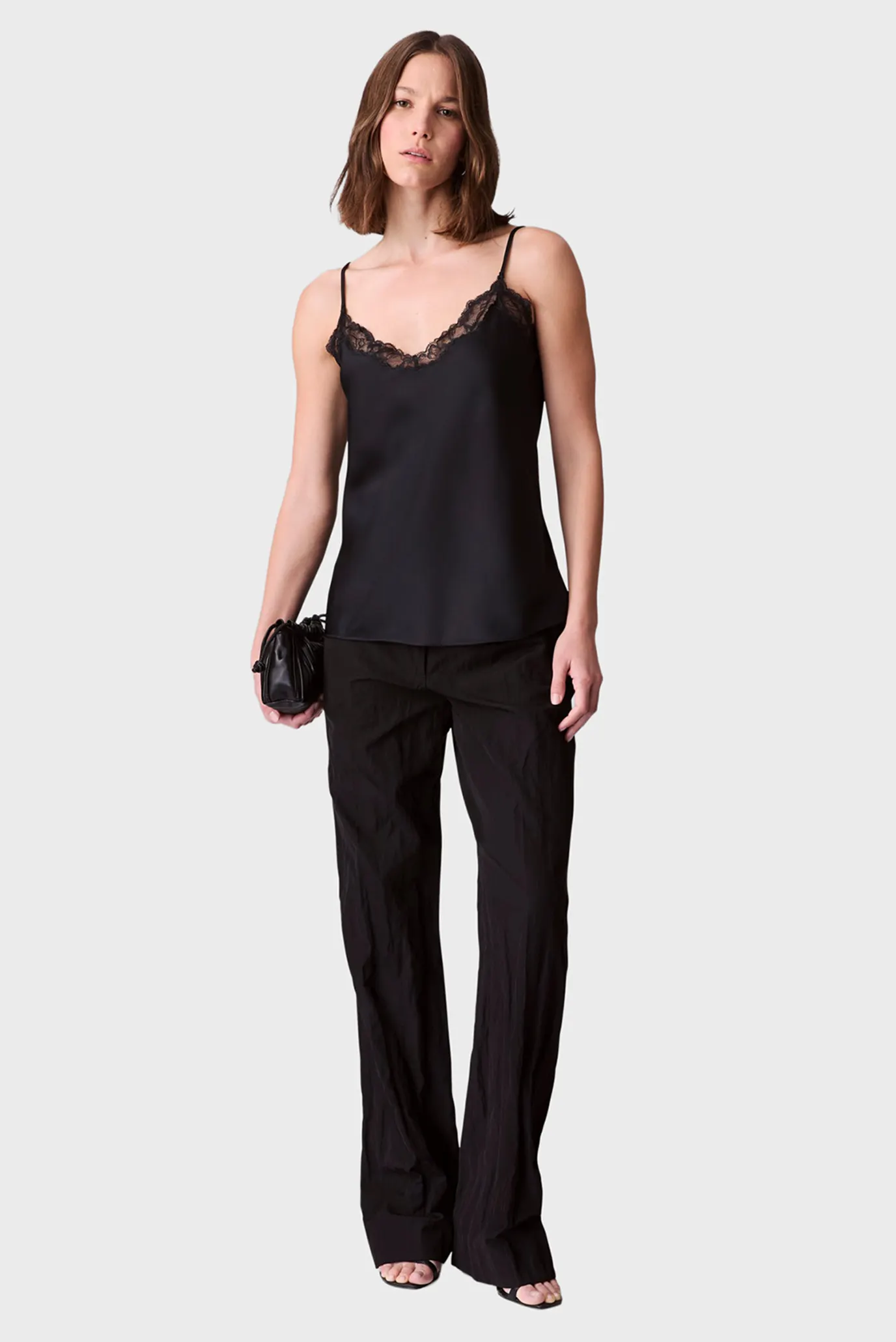 Женский черный топ Cami 3