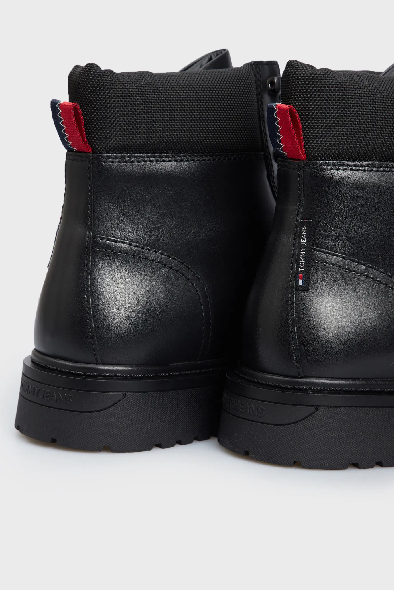 Чоловічі чорні шкіряні черевики TJM LACE UP BOOT 2