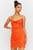 Жіноча помаранчева сукня