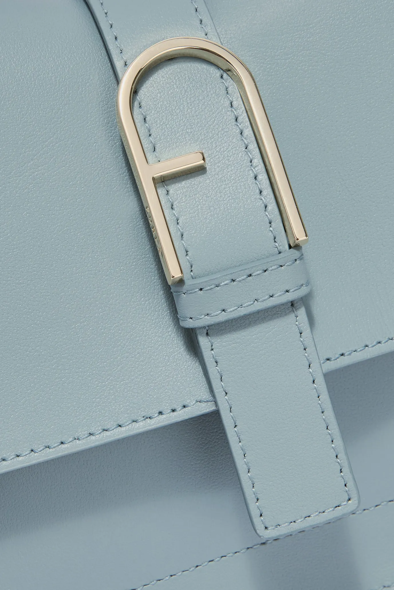 Женская голубая кожаная сумка 2