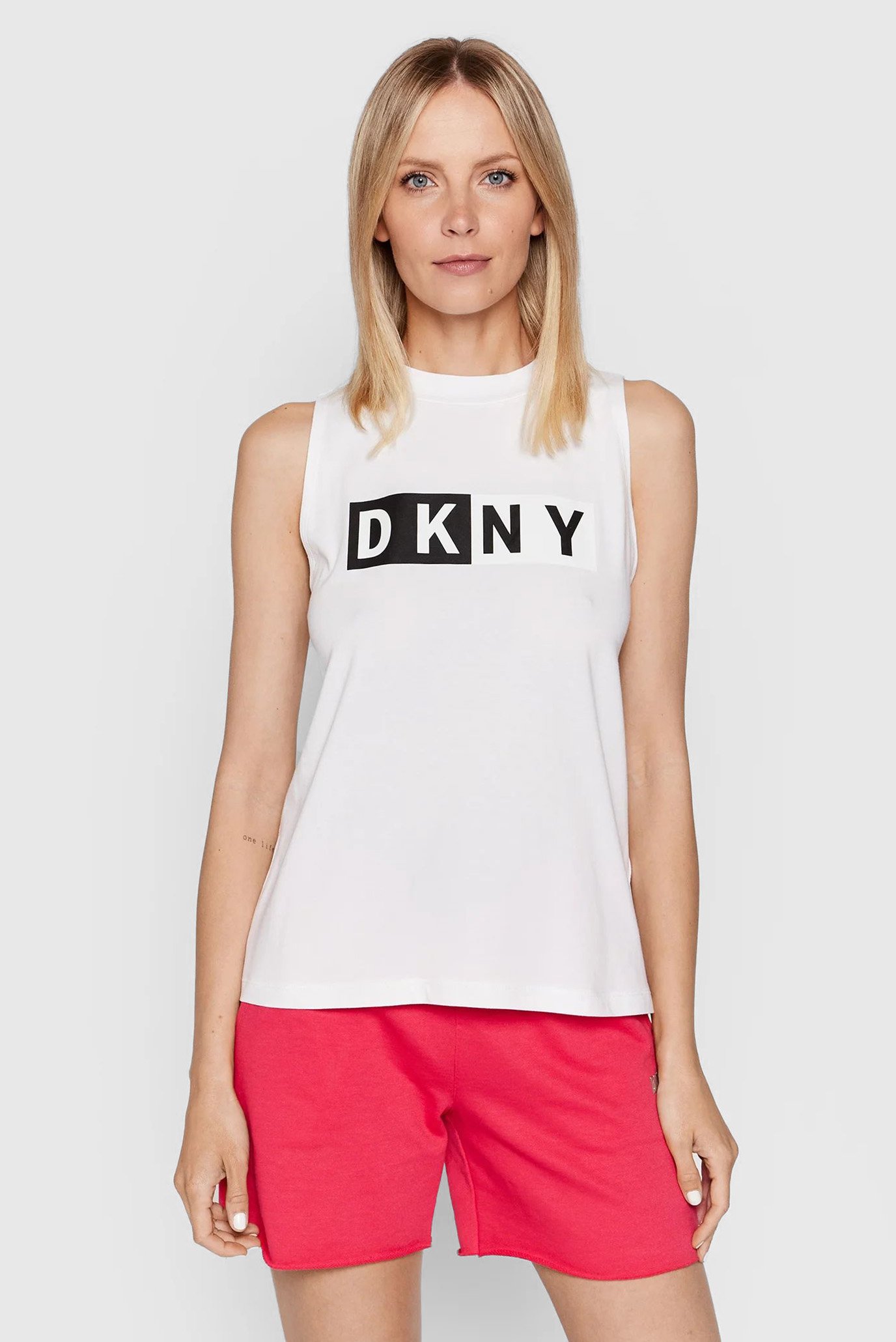 Женская белая майка Белый M DKNY DP8T5892 Женская белая майка Белый M DKNY DP8T5892