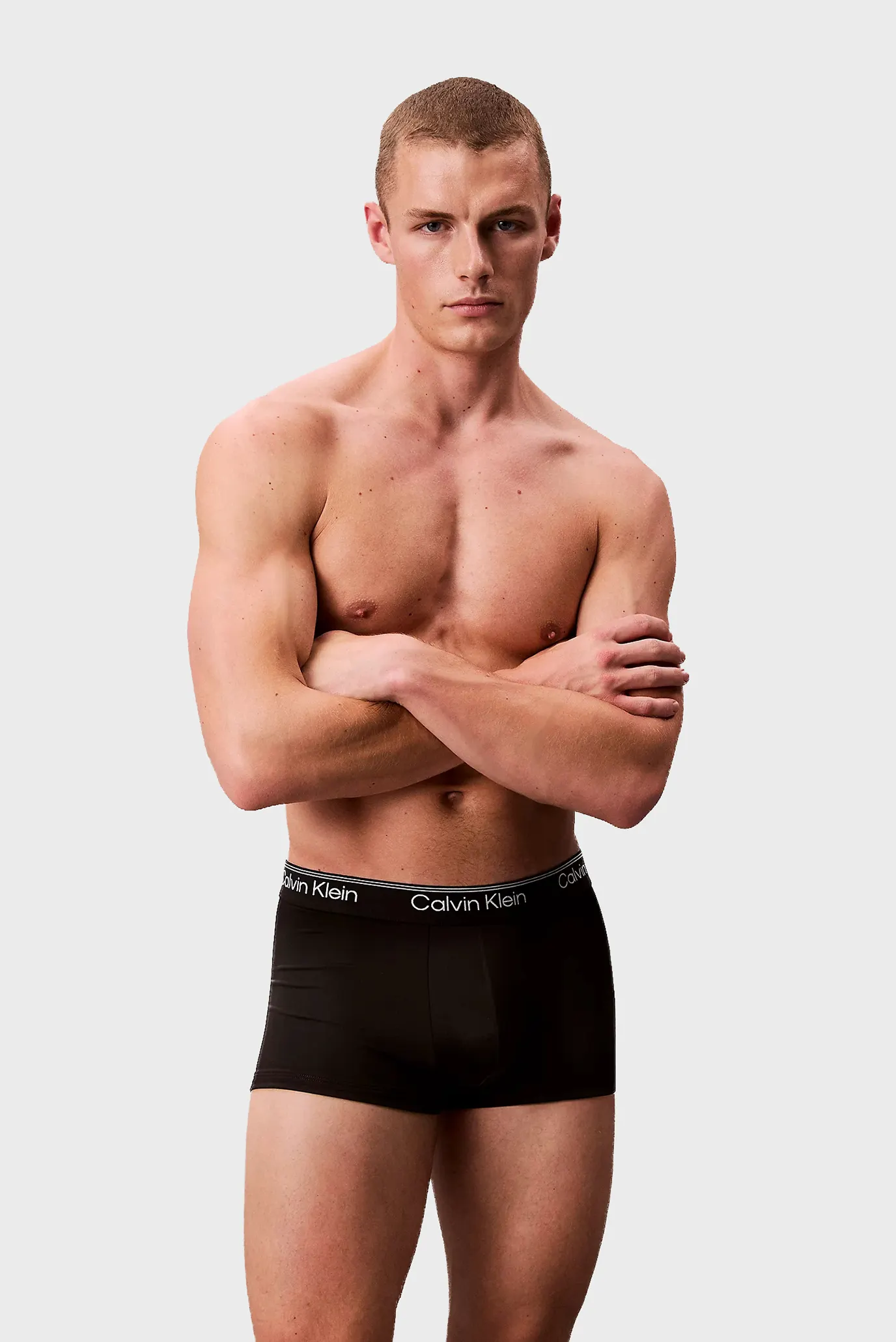 Чоловічі чорні боксери (3 шт) LOW RISE TRUNK 2