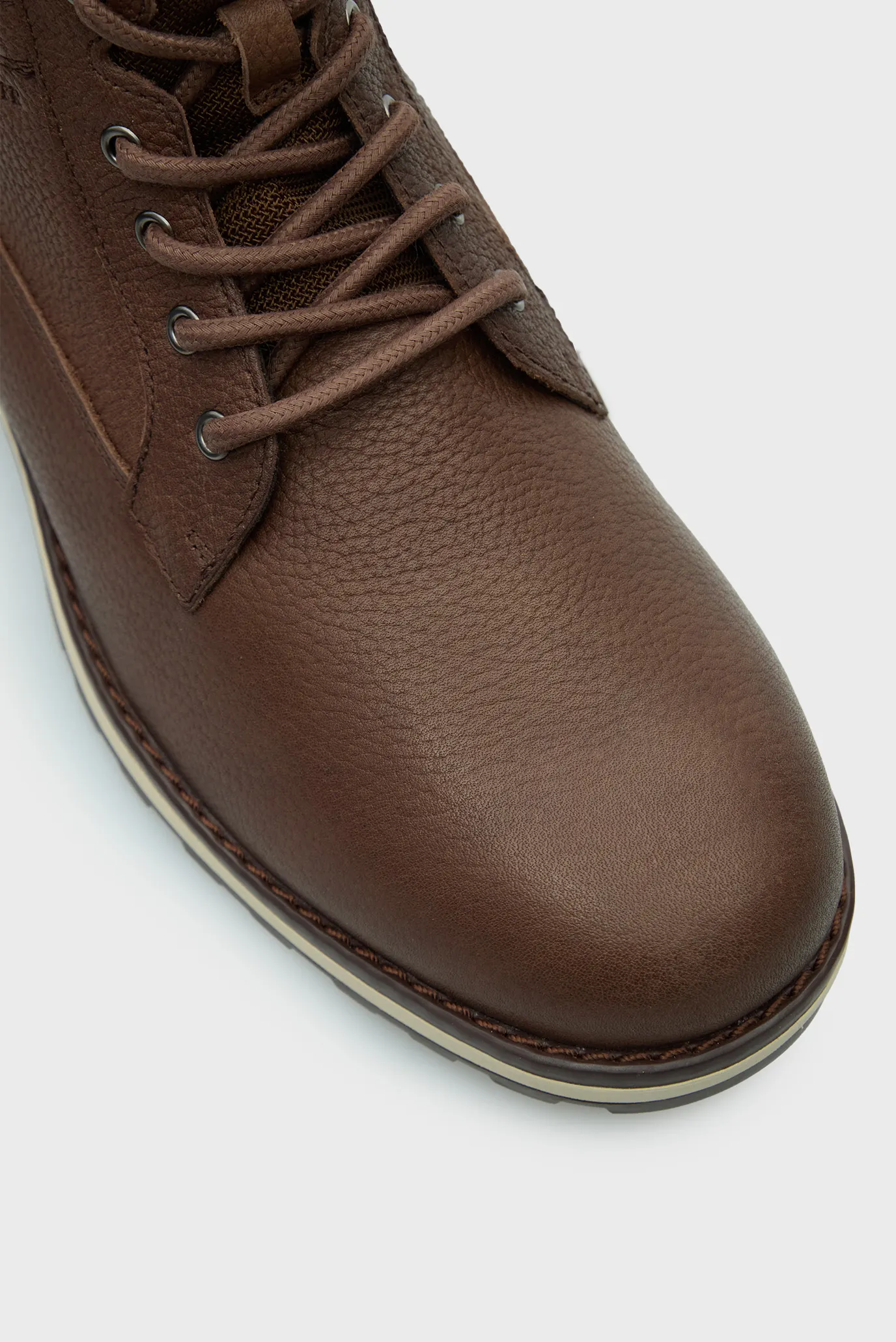 Мужские коричневые кожаные ботинки CORPORATE 4